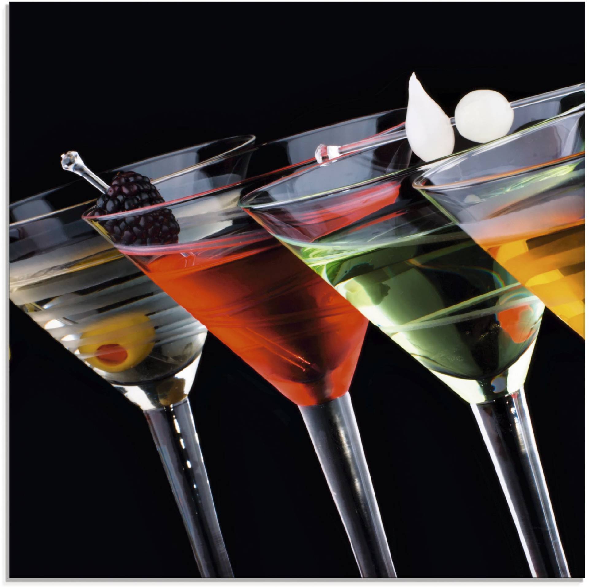 Artland Glasbild »Klassische Martini - Cocktail«, Getränke, (1 St.) von Artland