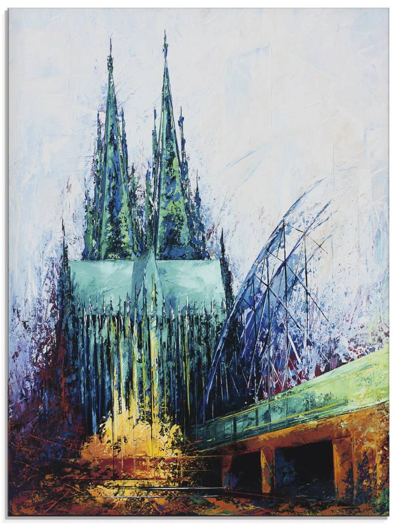 Artland Glasbild »Kölner Dom I«, Deutschland, (1 St.), in verschiedenen Grössen von Artland