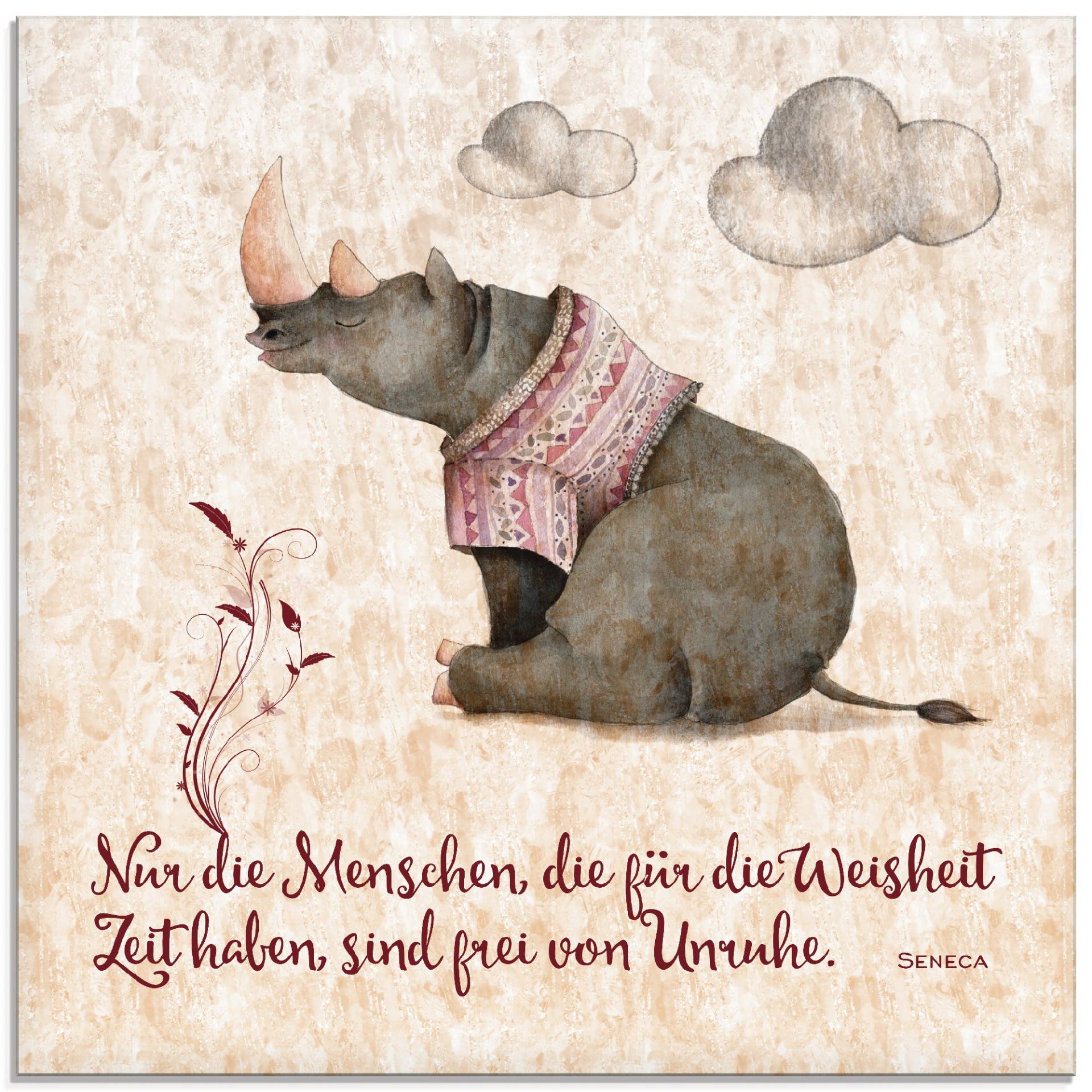 Artland Glasbild »Lebensweisheit Zeit«, Tiere, (1 St.), in verschiedenen Grössen Artland Glasbild »Lebensweisheit Zeit«, Tiere, (1 St.), in verschiedenen Grössen von Artland