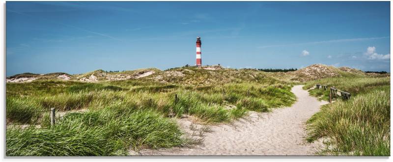 Artland Glasbild »Leuchtturm auf der Insel Amrum«, Gebäude, (1 St.), in verschiedenen Grössen von Artland