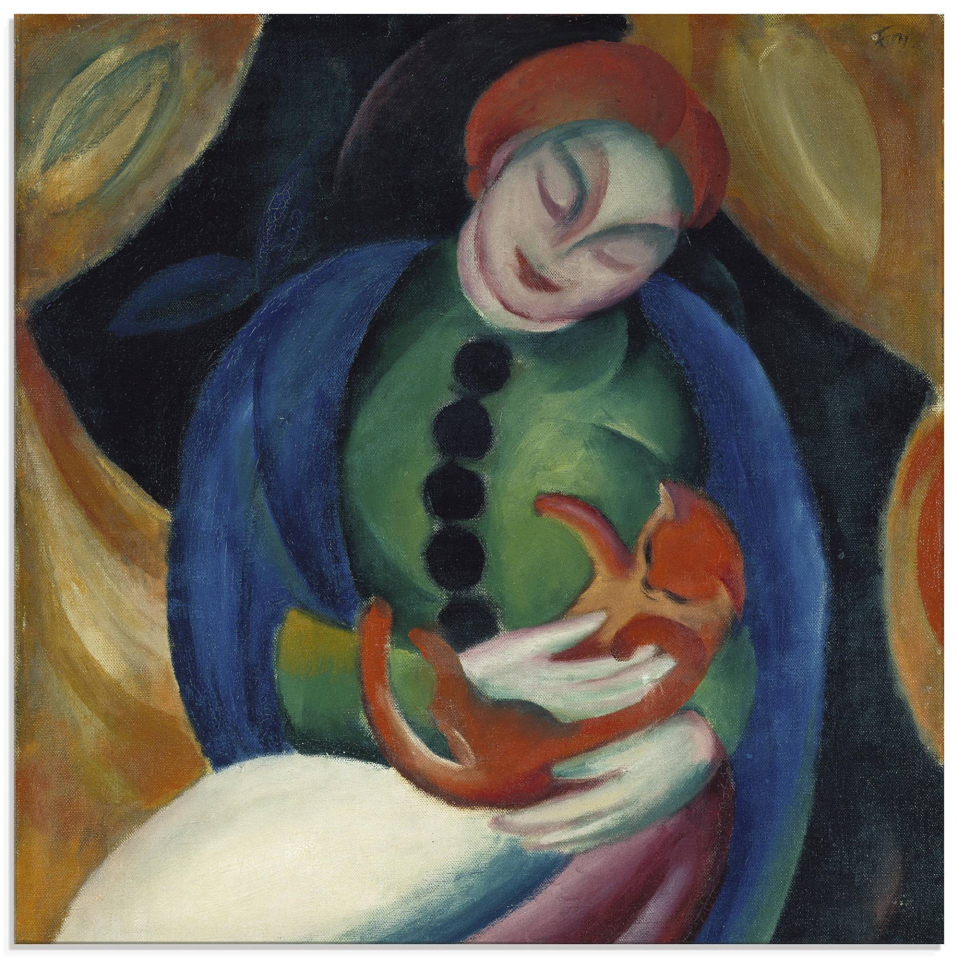 Artland Glasbild »Mädchen mit Katze II. 1912«, Frau, (1 St.), in verschiedenen Grössen Artland Glasbild »Mädchen mit Katze II. 1912«, Frau, (1 St.), in verschiedenen Grössen von Artland