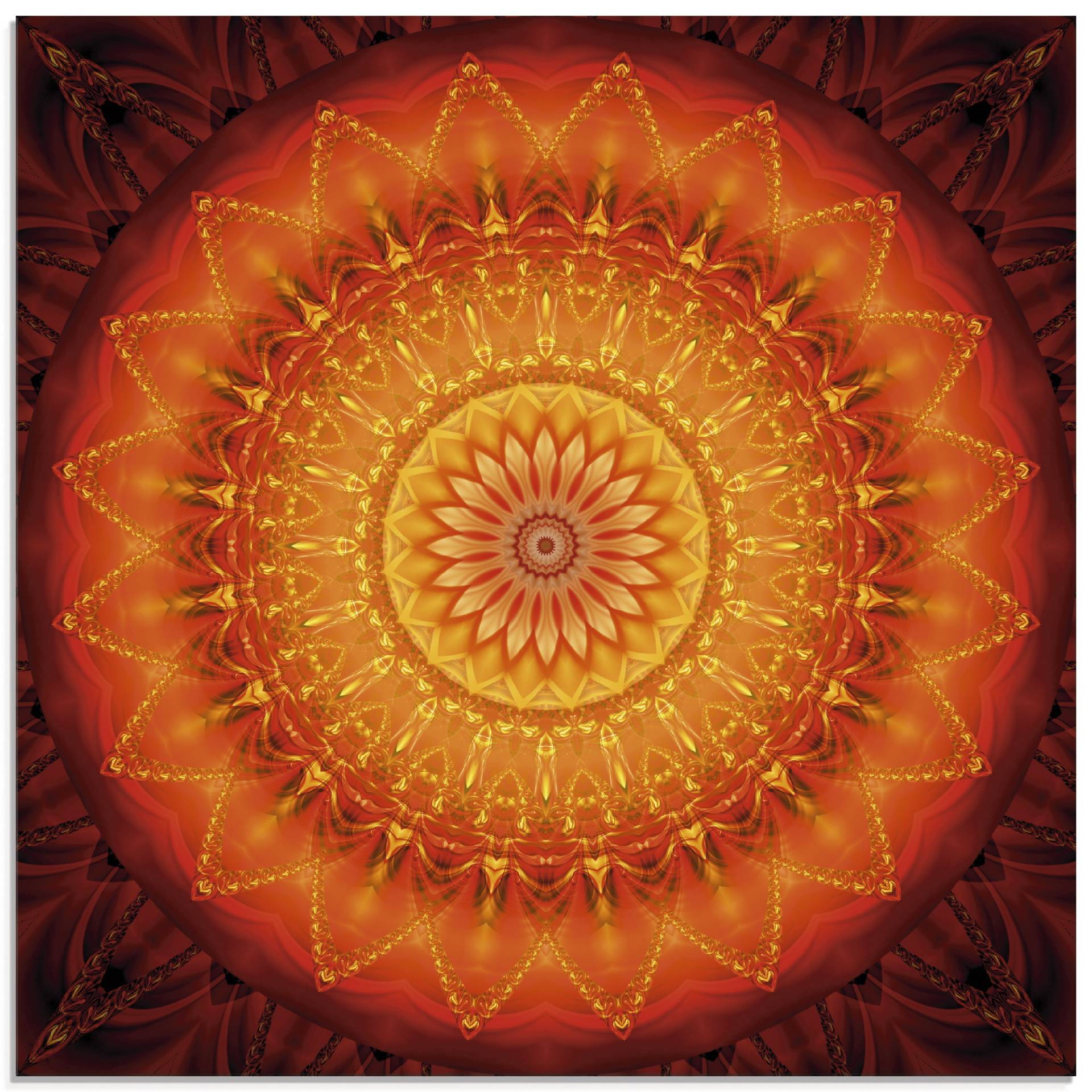 Artland Glasbild »Mandala Energie 1«, Muster, (1 St.) von Artland