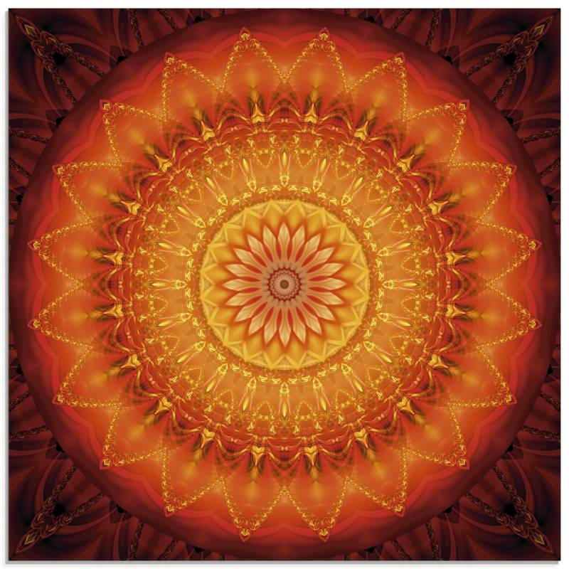 Artland Glasbild »Mandala Energie 1«, Muster, (1 St.), in verschiedenen Grössen von Artland