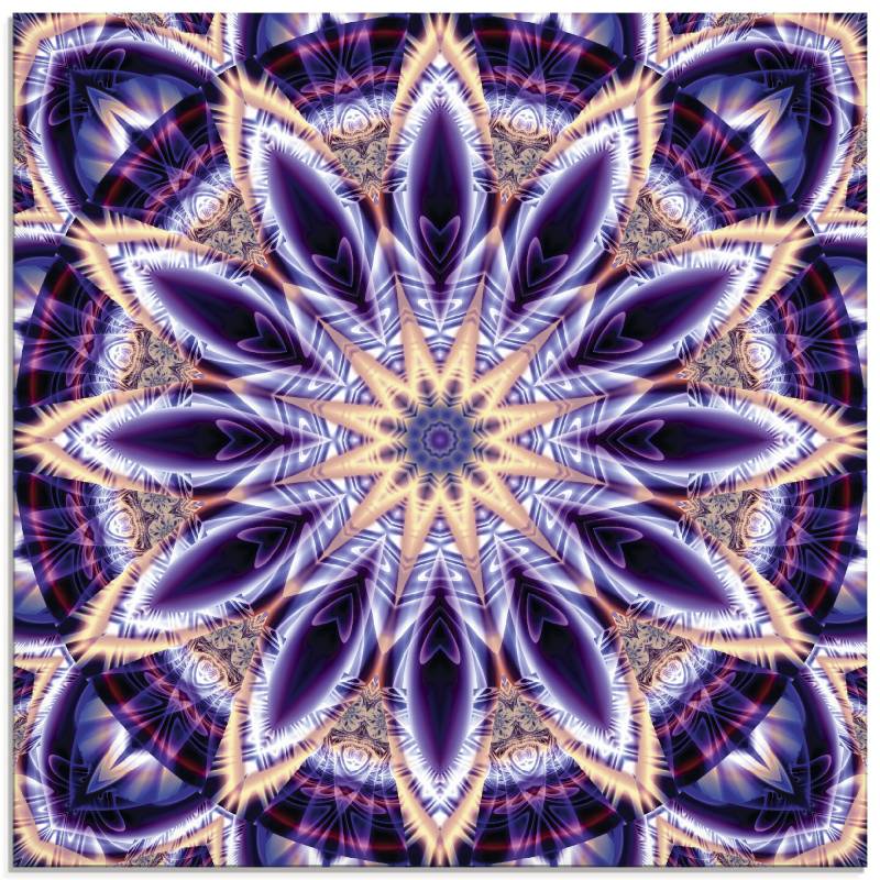 Artland Glasbild »Mandala Stern lila«, Muster, (1 St.) von Artland