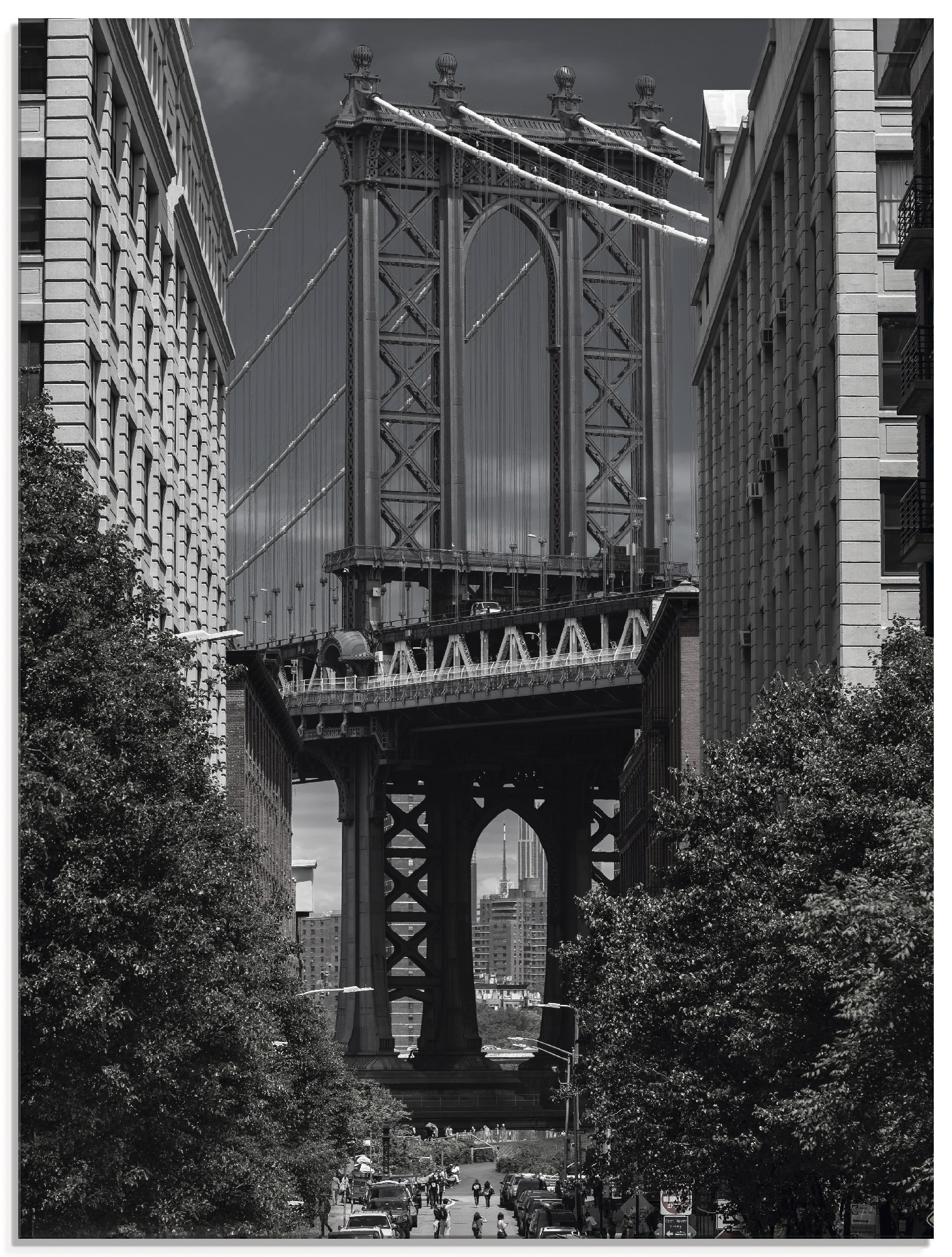 Artland Glasbild »New York Manhattan Bridge II«, Amerika, (1 St.) von Artland