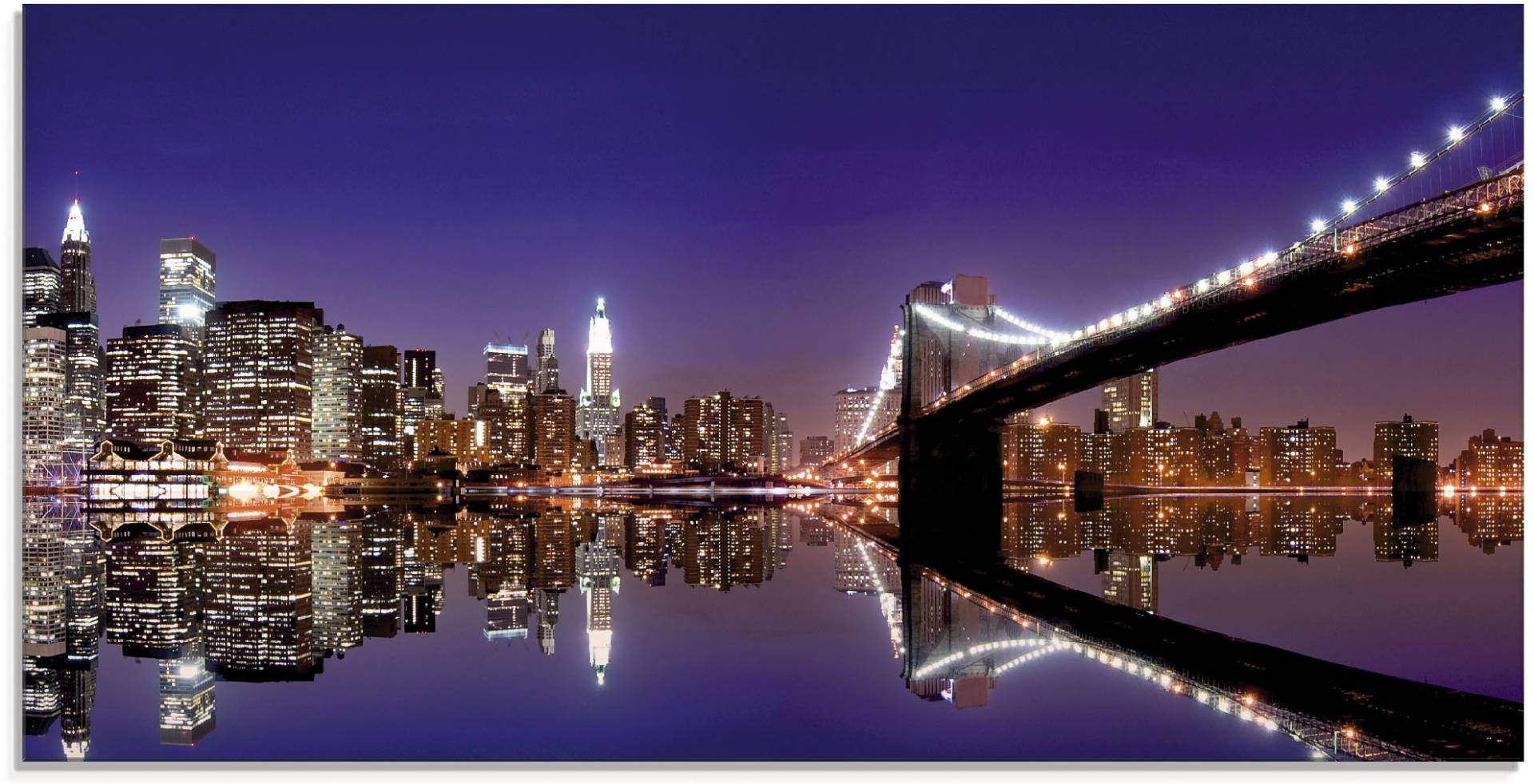 Artland Glasbild »New York Skyline«, Amerika, (1 St.) von Artland