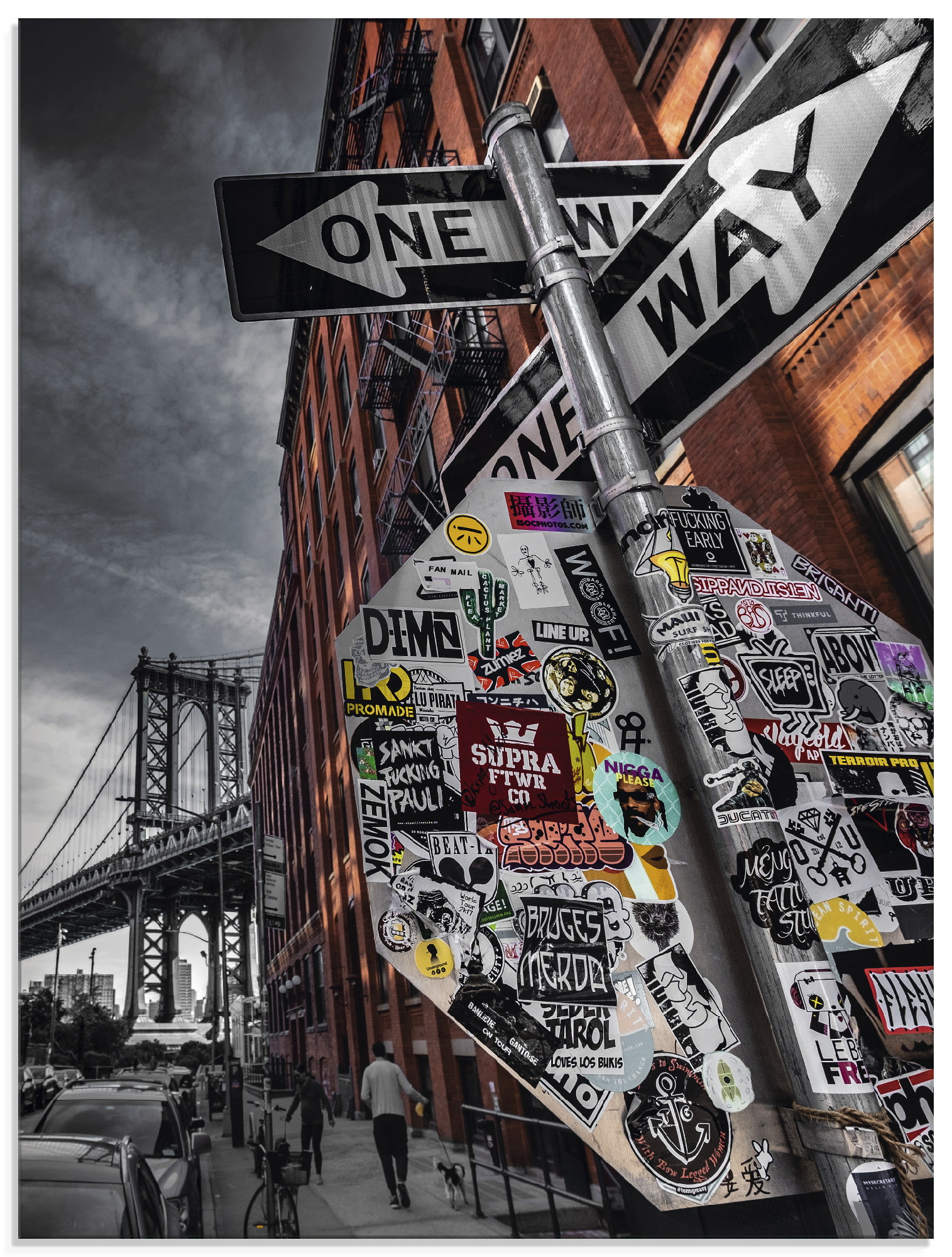Artland Glasbild »New York Street Fotografie«, Amerika, (1 St.) von Artland