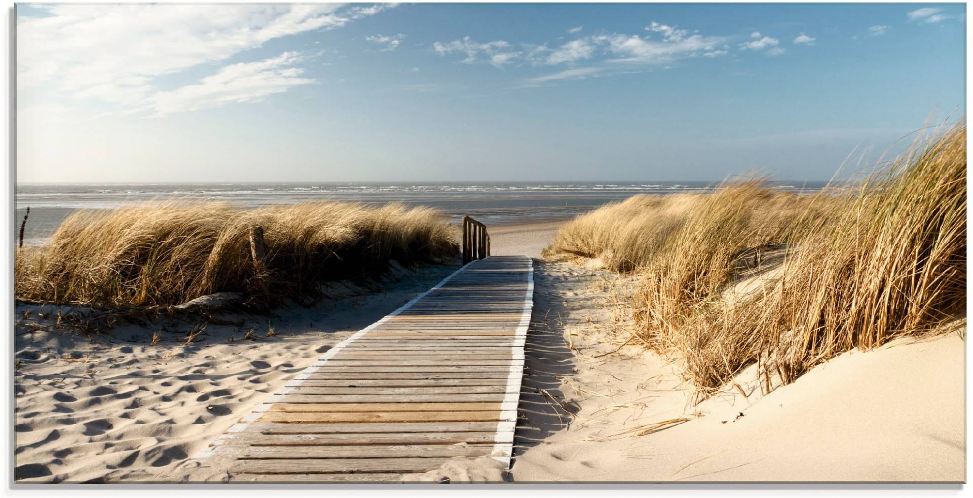 Artland Glasbild »Nordseestrand auf Langeoog - Steg«, Strand, (1 St.), in verschiedenen Grössen Artland Glasbild »Nordseestrand auf Langeoog - Steg«, Strand, (1 St.), in verschiedenen Grössen von Artland