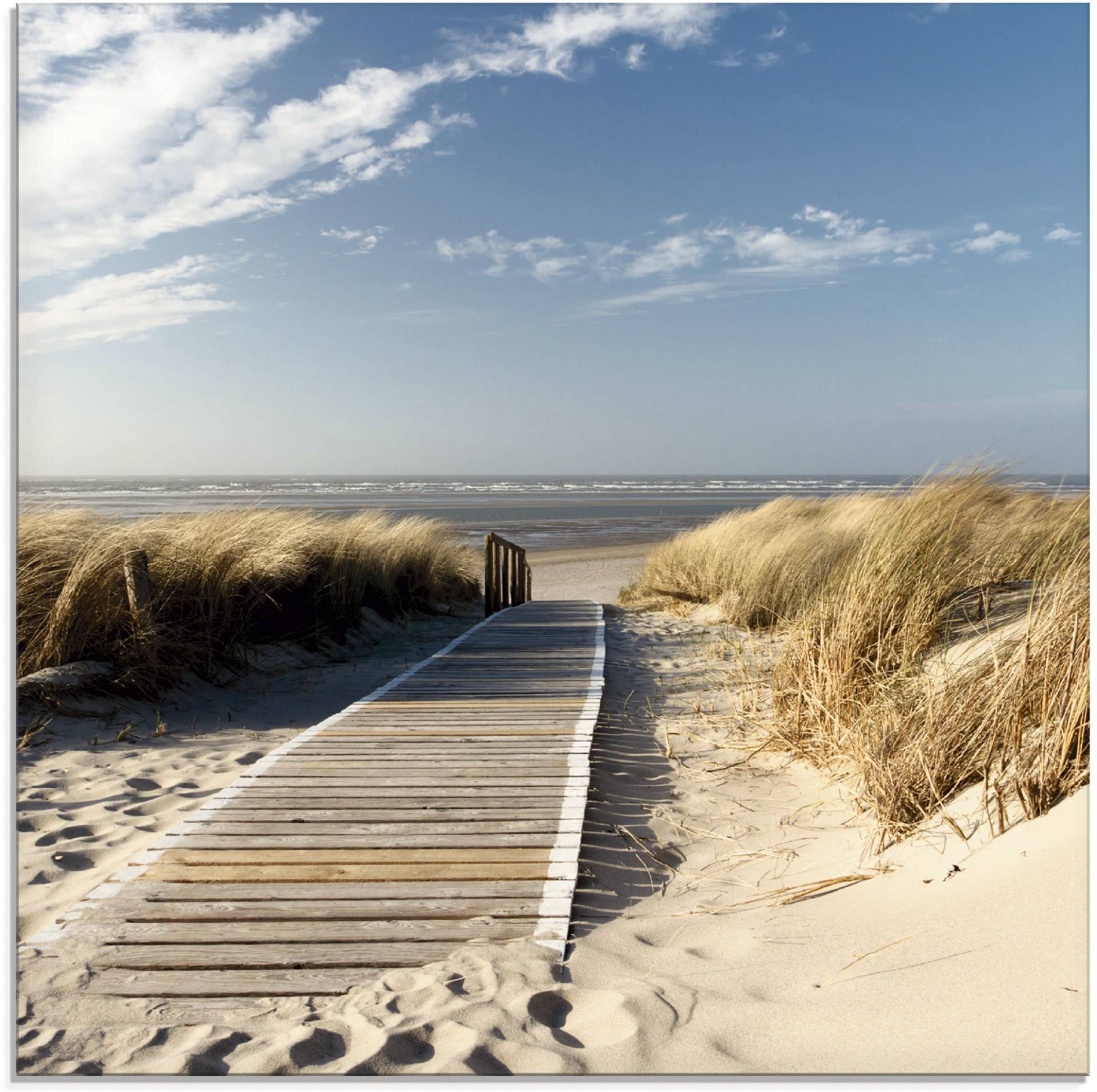 Artland Glasbild »Nordseestrand auf Langeoog - Steg«, Strand, (1 St.), in verschiedenen Grössen Artland Glasbild »Nordseestrand auf Langeoog - Steg«, Strand, (1 St.), in verschiedenen Grössen von Artland
