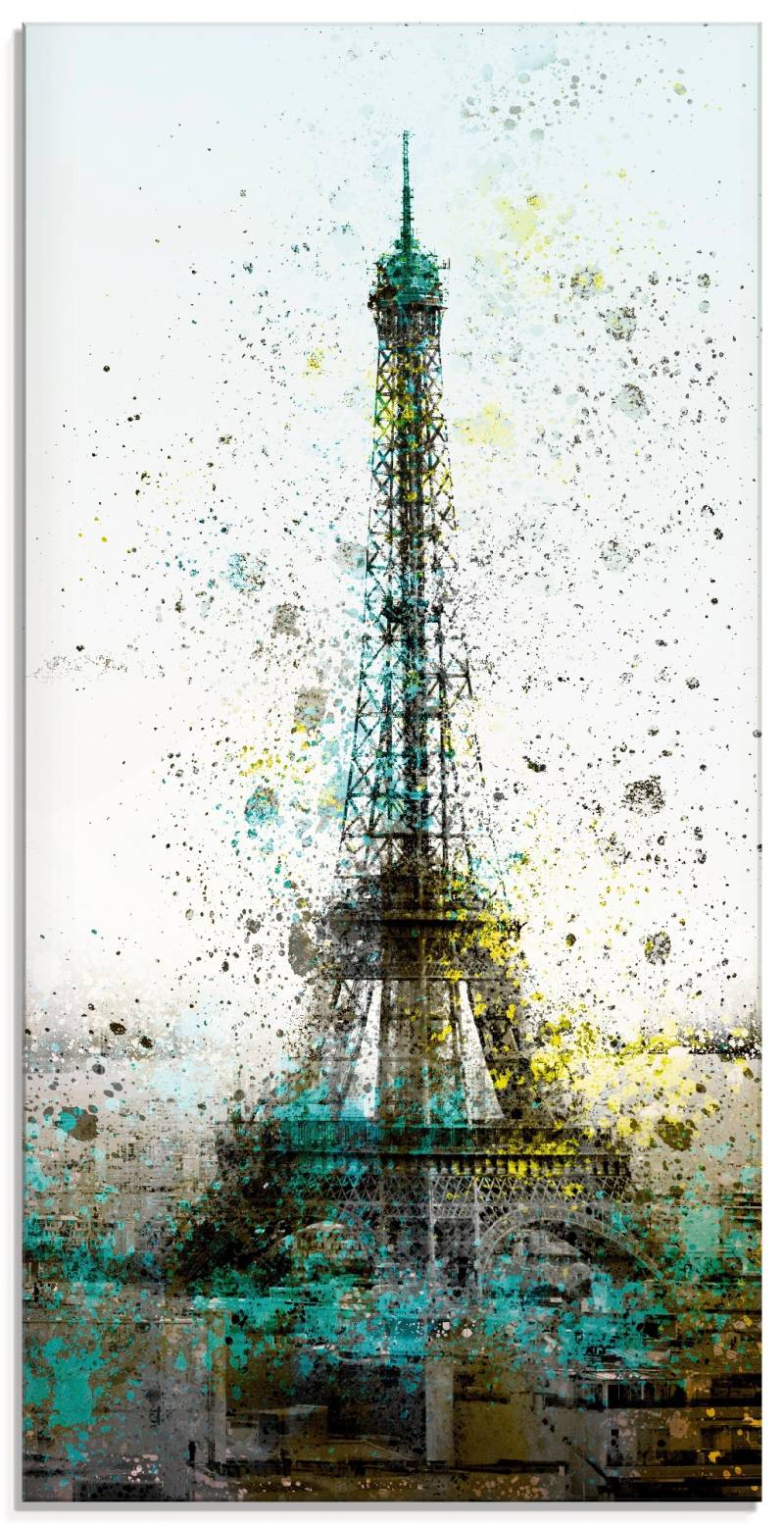 Artland Glasbild »Paris Eiffelturm I«, Gebäude, (1 St.), in verschiedenen Grössen von Artland