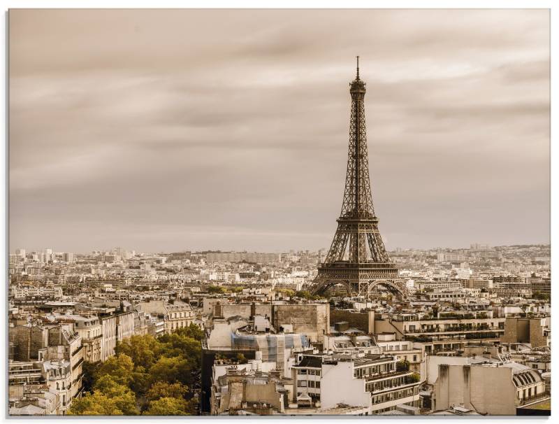 Artland Glasbild »Paris Eiffelturm I«, Frankreich, (1 St.) von Artland