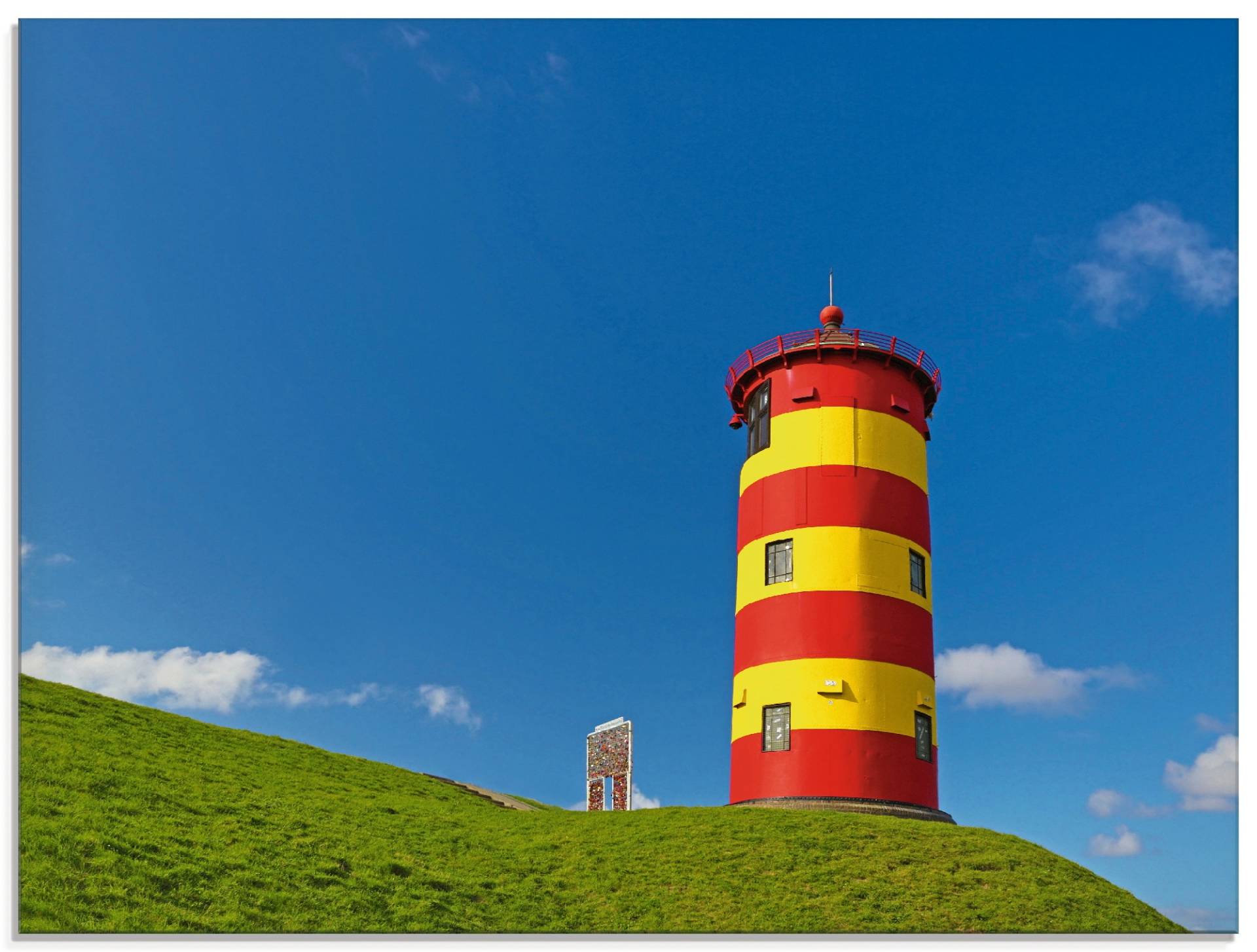 Artland Glasbild »Pilsumer Leuchtturm«, Gebäude, (1 St.) von Artland