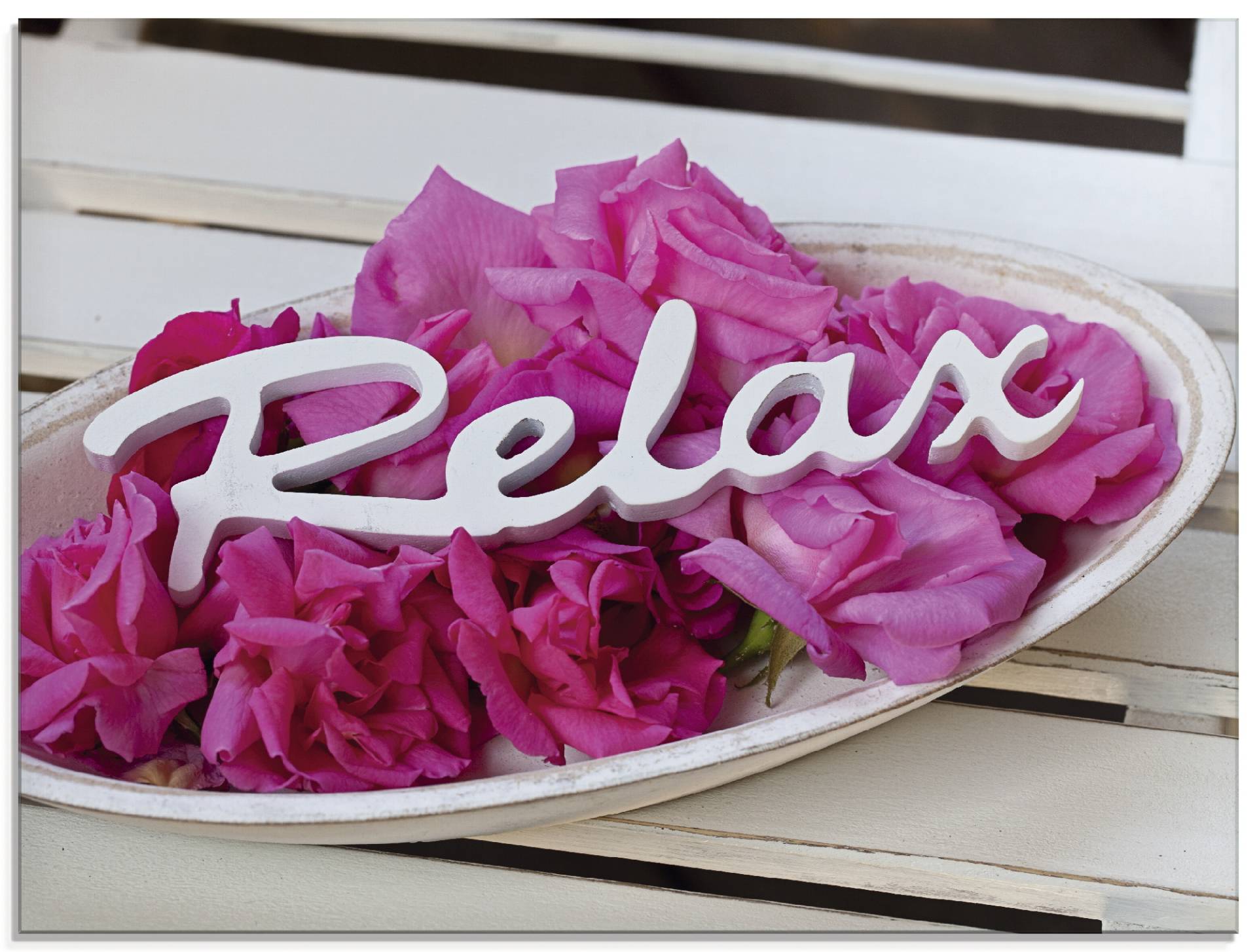 Artland Glasbild »Relax«, Sprüche & Texte, (1 St.) von Artland