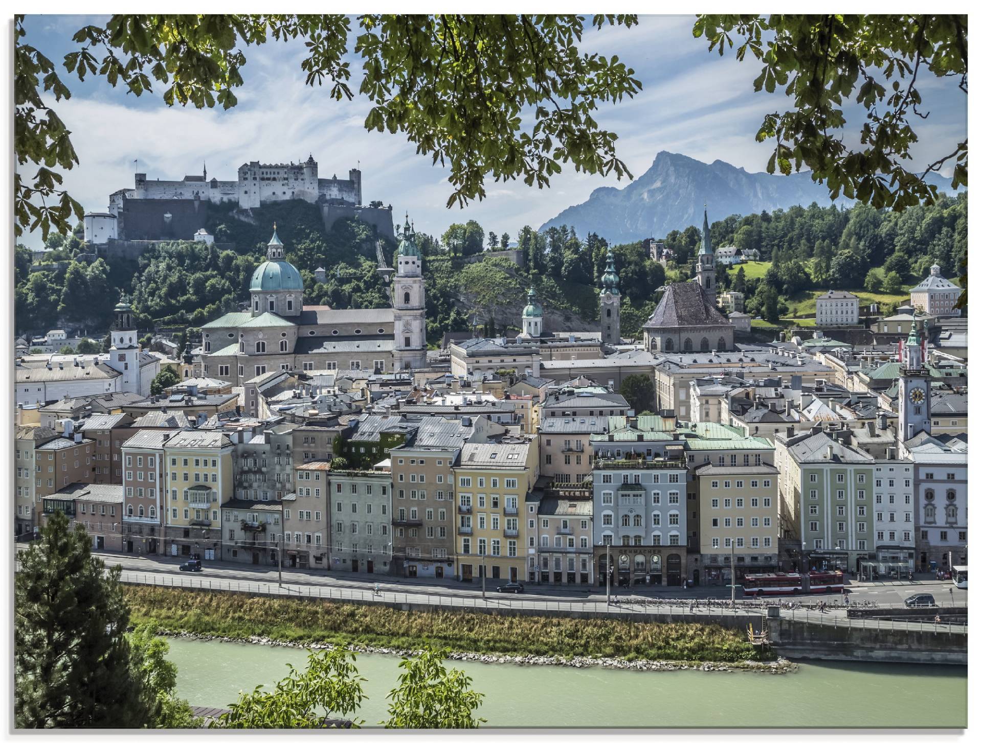 Artland Glasbild »Salzburg Blick auf die Altstadt«, Österreich, (1 St.) von Artland