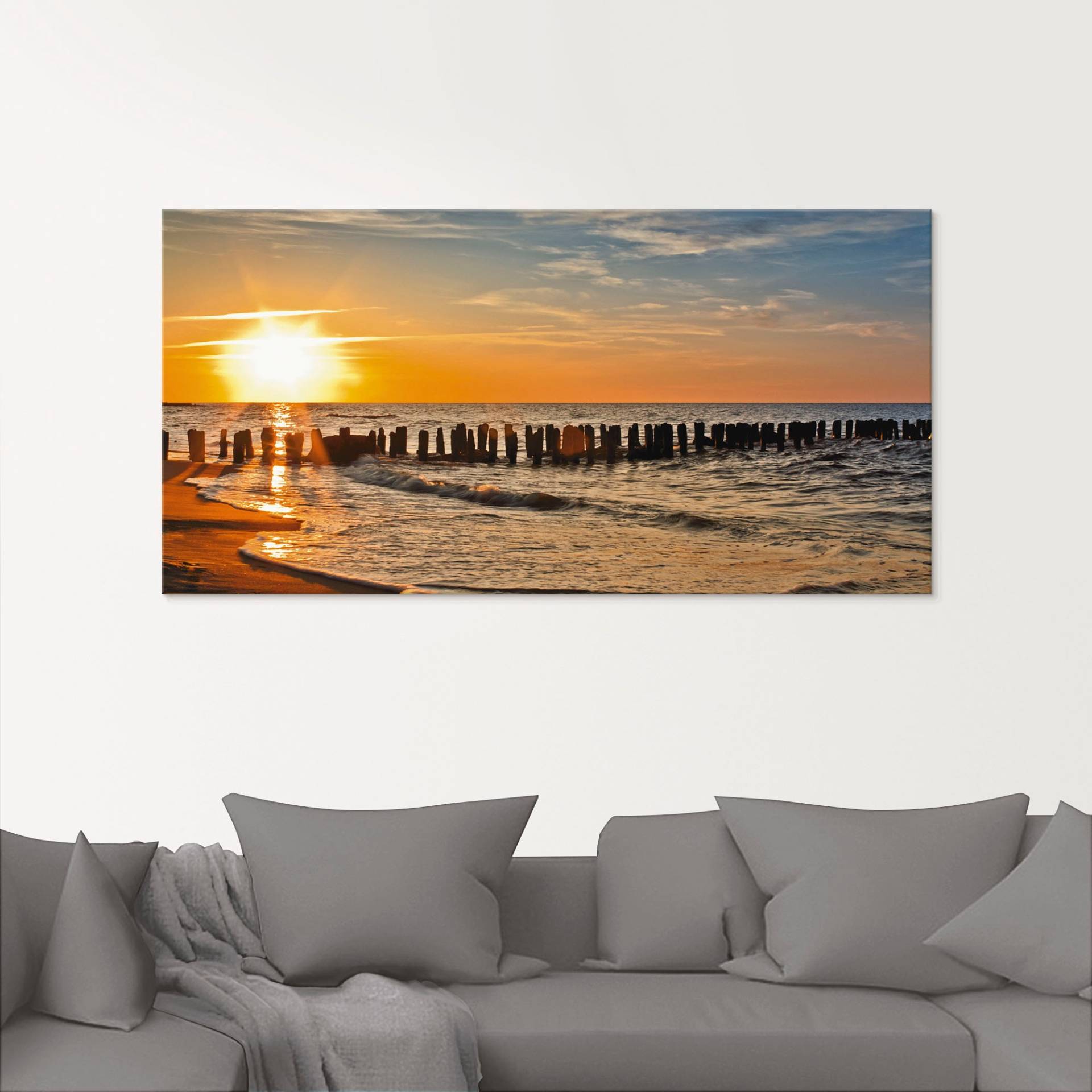 Artland Glasbild »Schöner Sonnenuntergang am Strand«, Strand, (1 St.), in verschiedenen Grössen Artland Glasbild »Schöner Sonnenuntergang am Strand«, Strand, (1 St.), in verschiedenen Grössen von Artland