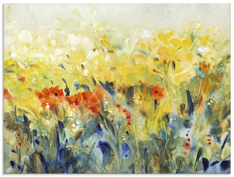 Artland Glasbild »Schwingende Blumen II«, Blumenwiese, (1 St.) von Artland