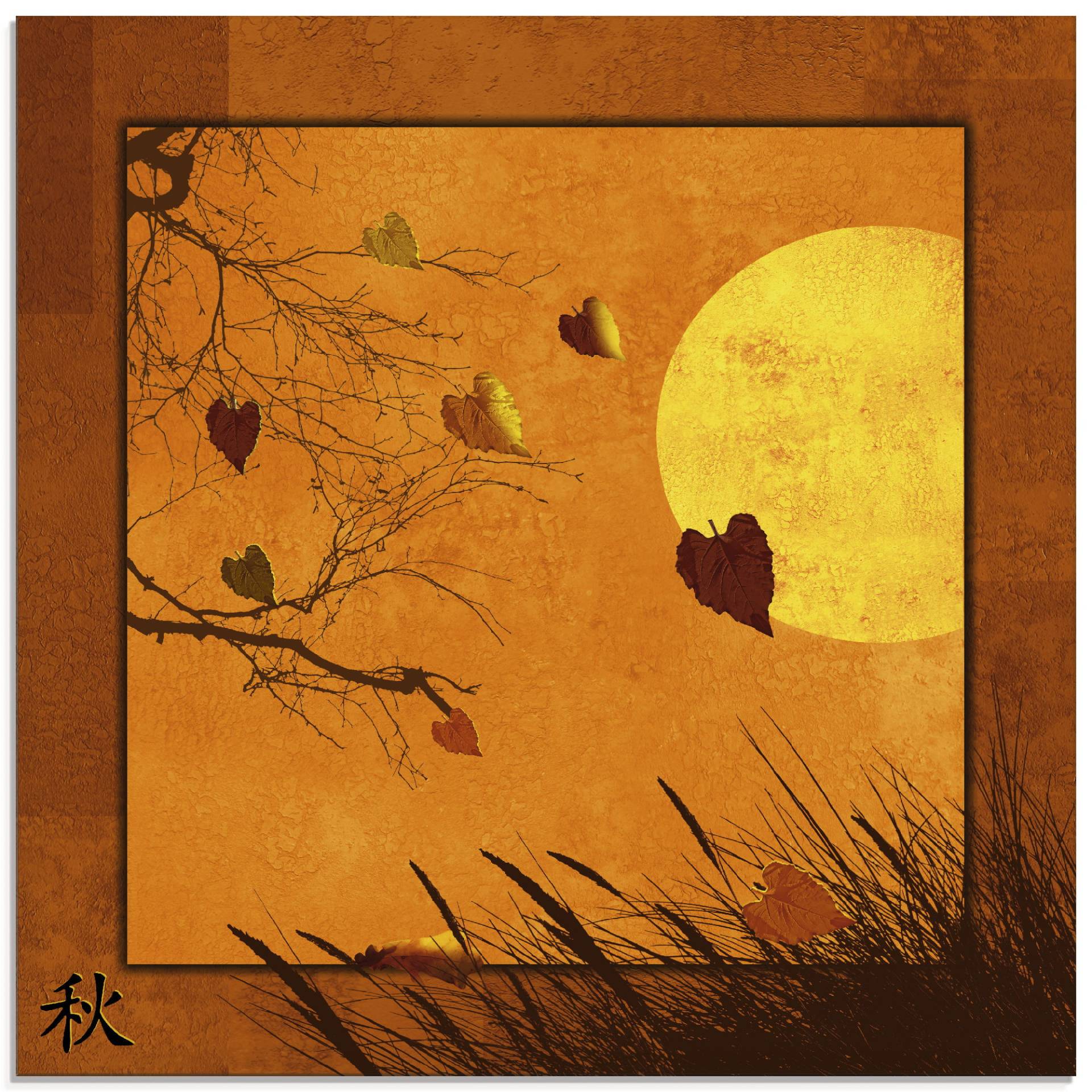 Artland Glasbild »Serie vier Jahreszeiten - Herbst«, Vier Jahreszeiten, (1 St.), in verschiedenen Grössen von Artland