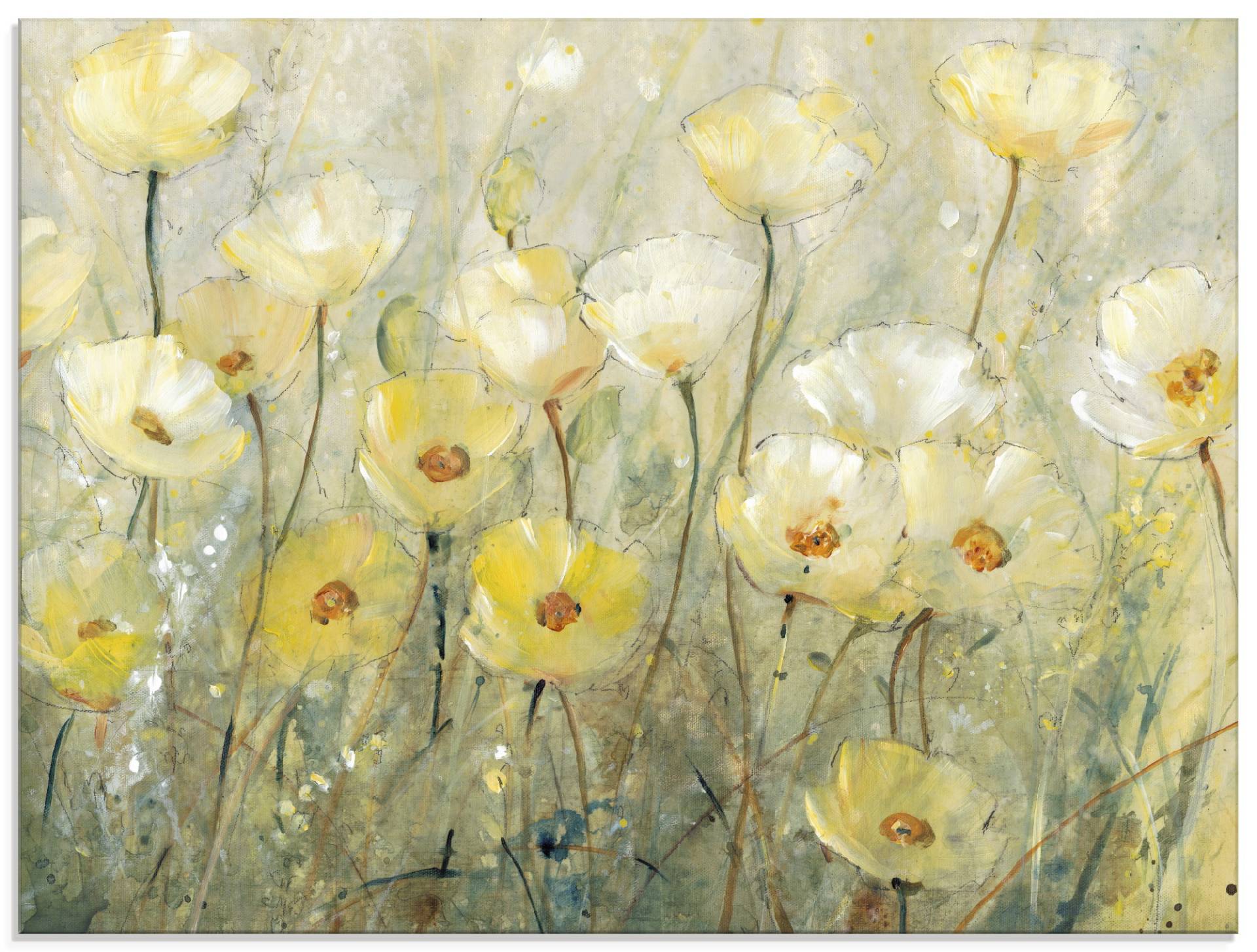 Artland Glasbild »Sommer in voller Blüte II«, Blumenwiese, (1 St.) von Artland