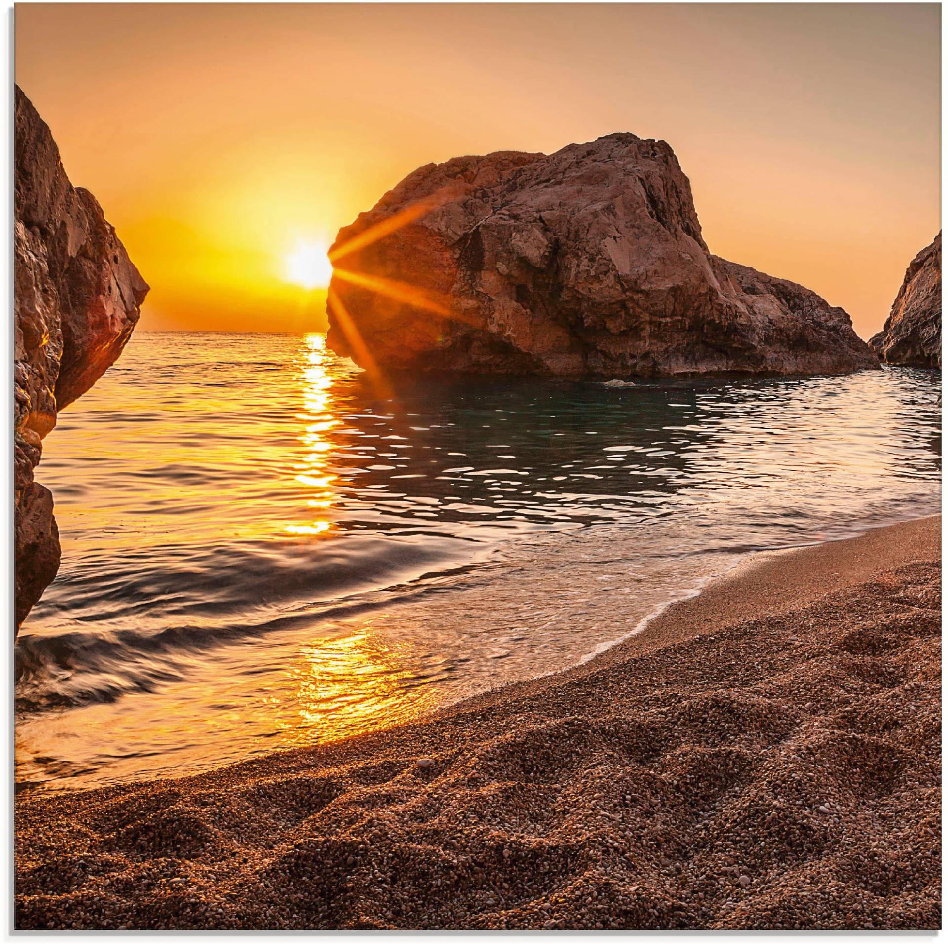 Artland Glasbild »Sonnenuntergang und Strand«, Strand, (1 St.), in verschiedenen Grössen Artland Glasbild »Sonnenuntergang und Strand«, Strand, (1 St.), in verschiedenen Grössen von Artland