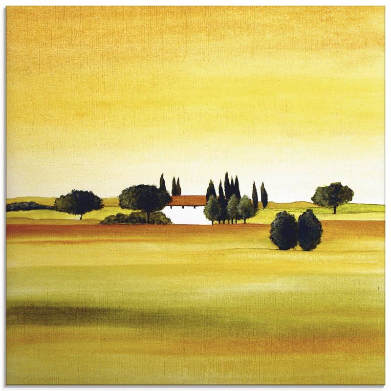 Artland Glasbild »Sonniger Tag III«, Felder, (1 St.), in verschiedenen Grössen von Artland