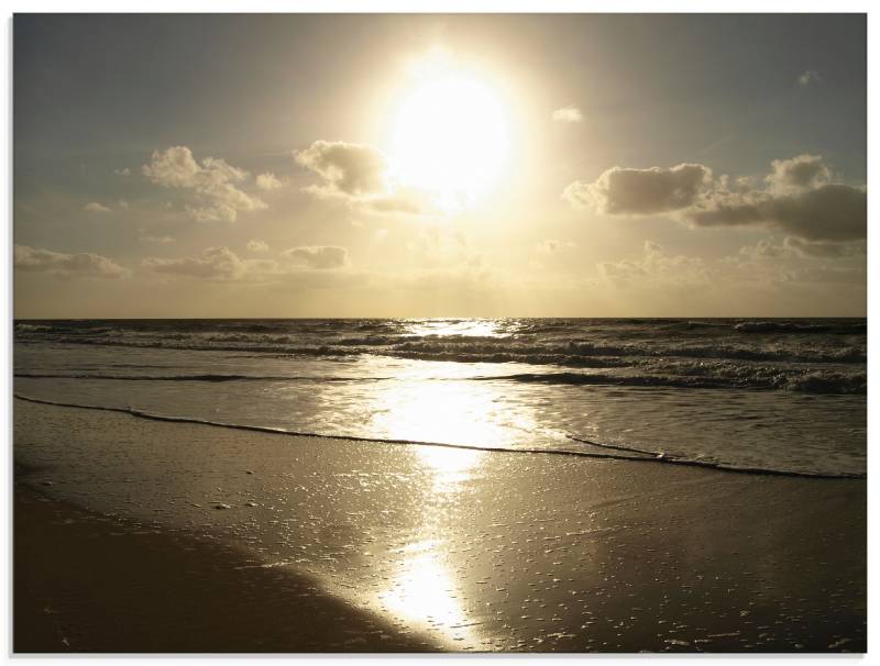 Artland Glasbild »Stille«, Strand, (1 St.), in verschiedenen Grössen von Artland