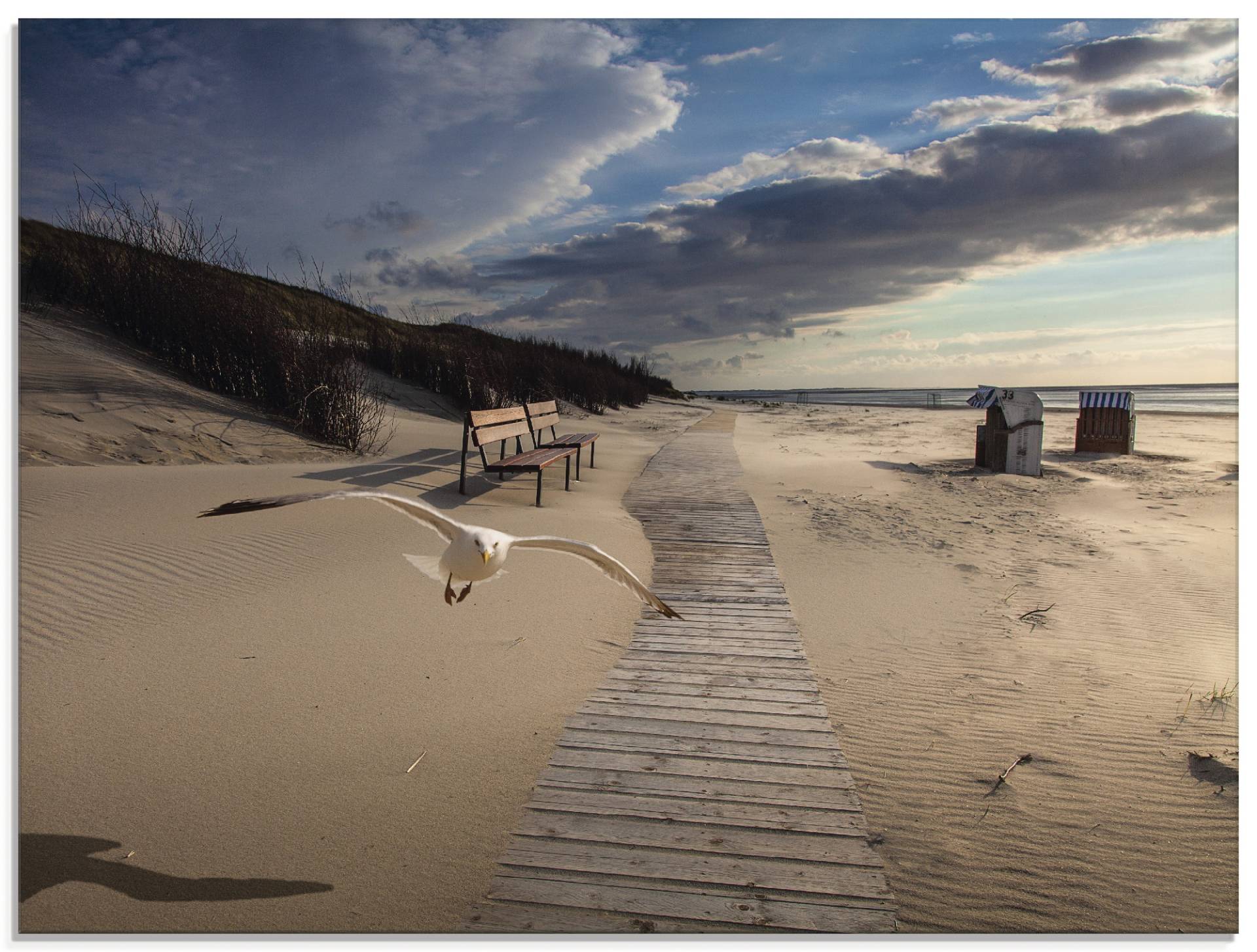 Artland Glasbild »Strandimpressionen«, Strand, (1 St.) von Artland