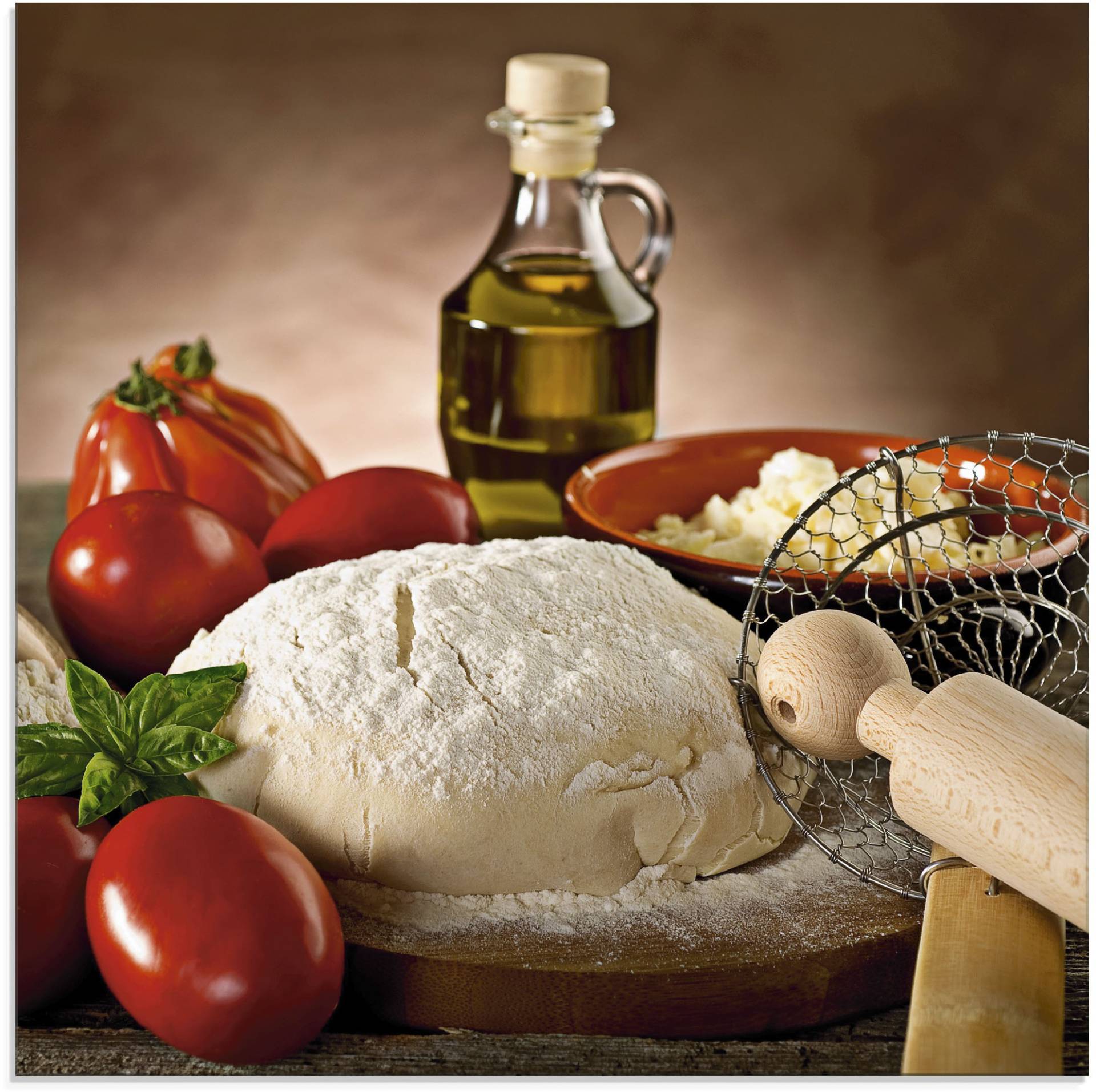 Artland Glasbild »Teig für Pizza«, Lebensmittel, (1 St.), in verschiedenen Grössen Artland Glasbild »Teig für Pizza«, Lebensmittel, (1 St.), in verschiedenen Grössen von Artland