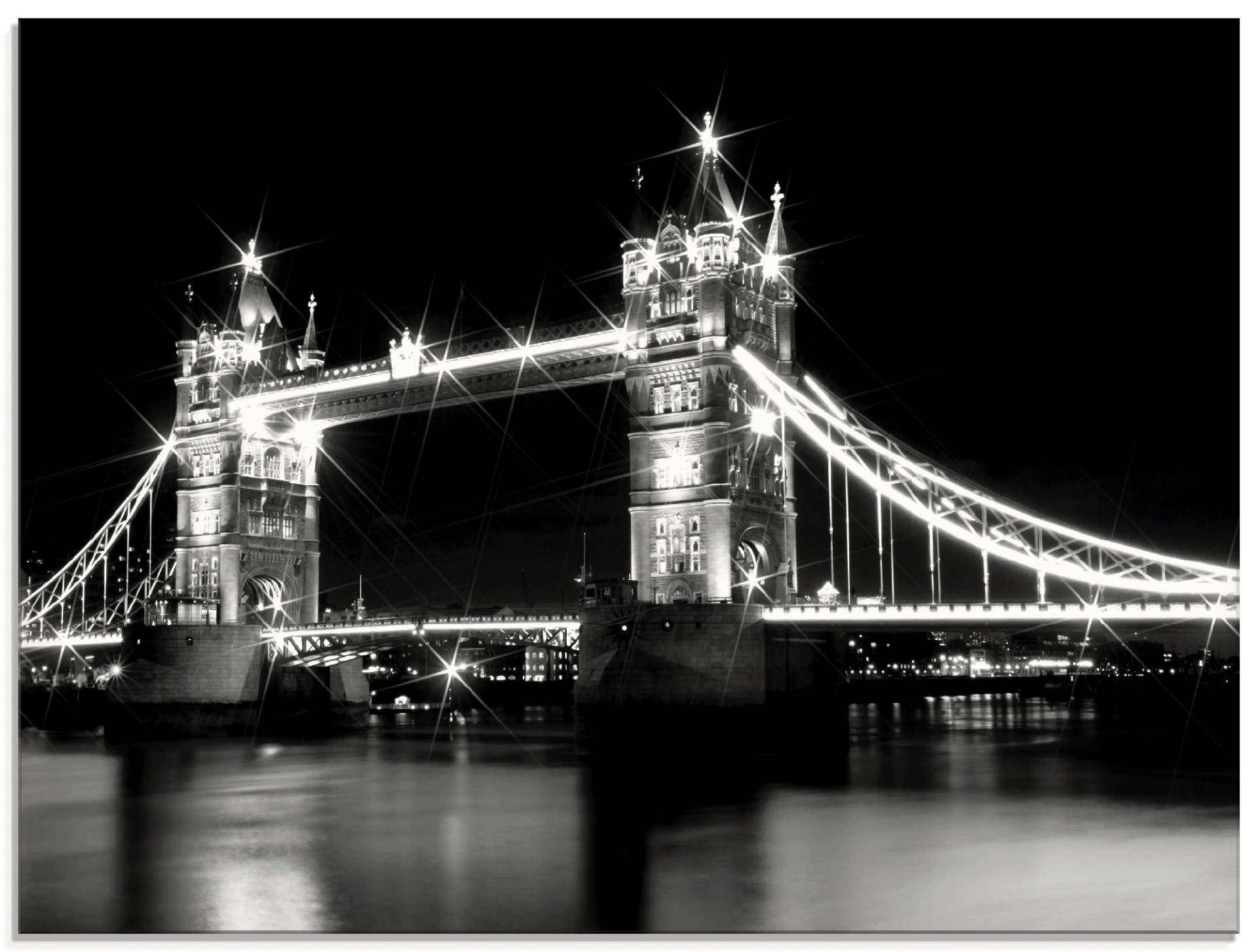 Artland Glasbild »Tower Bridge London«, Brücken, (1 St.) von Artland