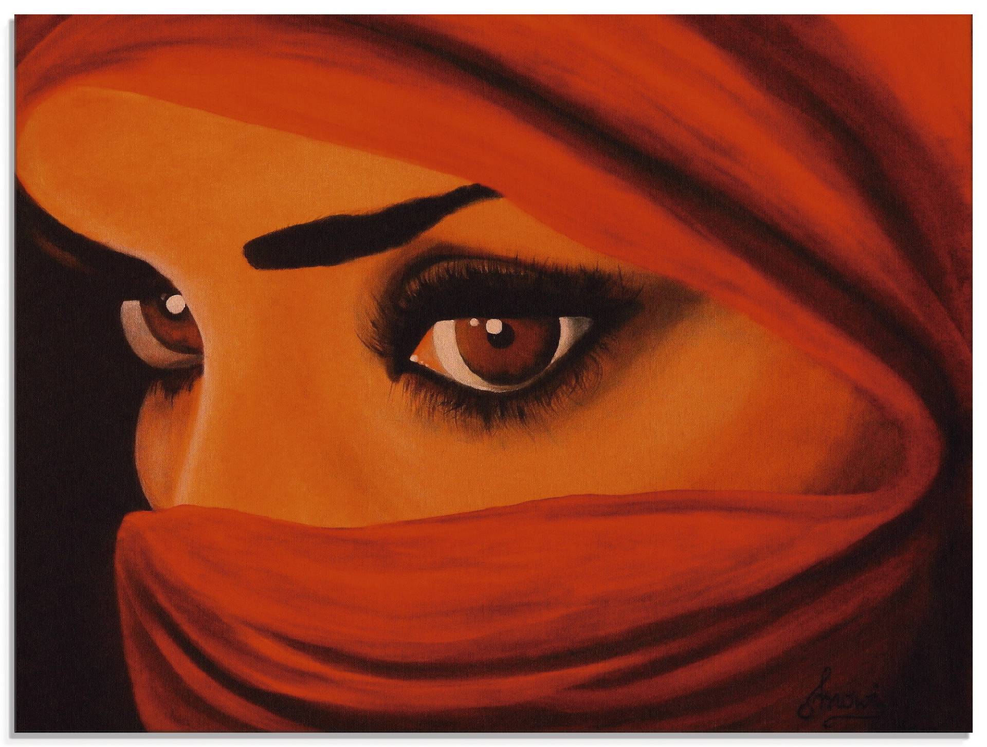Artland Glasbild »Tuareg-Die von Gott Verlassene«, Frau, (1 St.) von Artland