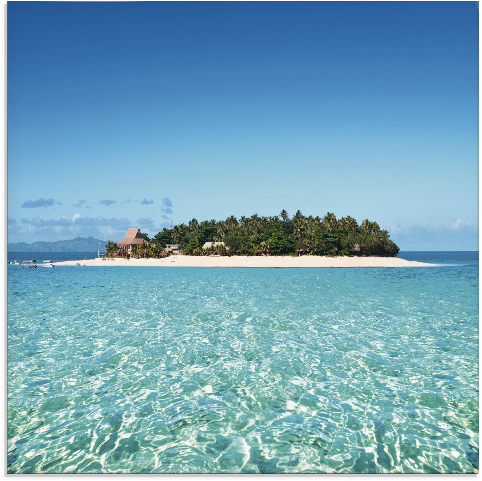Artland Glasbild »Verblüffende Fiji Insel und klares Meer«, Gewässer, (1 St.), in verschiedenen Grössen Artland Glasbild »Verblüffende Fiji Insel und klares Meer«, Gewässer, (1 St.), in verschiedenen Grössen von Artland