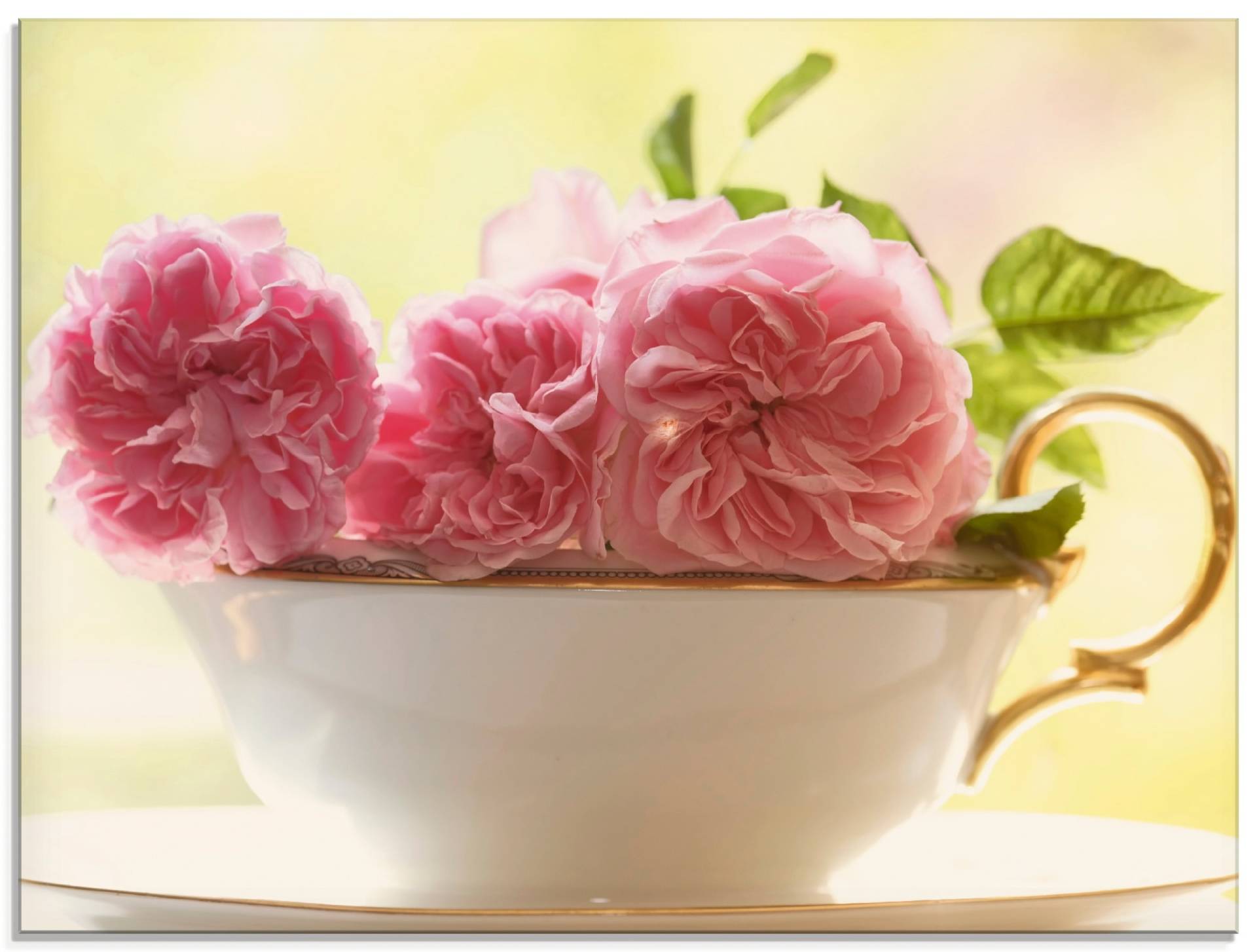 Artland Glasbild »Vintage Rosen«, Blumen, (1 St.) von Artland