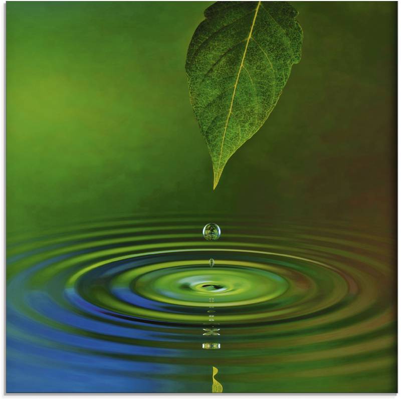 Artland Glasbild »Wassertropfen«, Zen, (1 St.), in verschiedenen Grössen von Artland