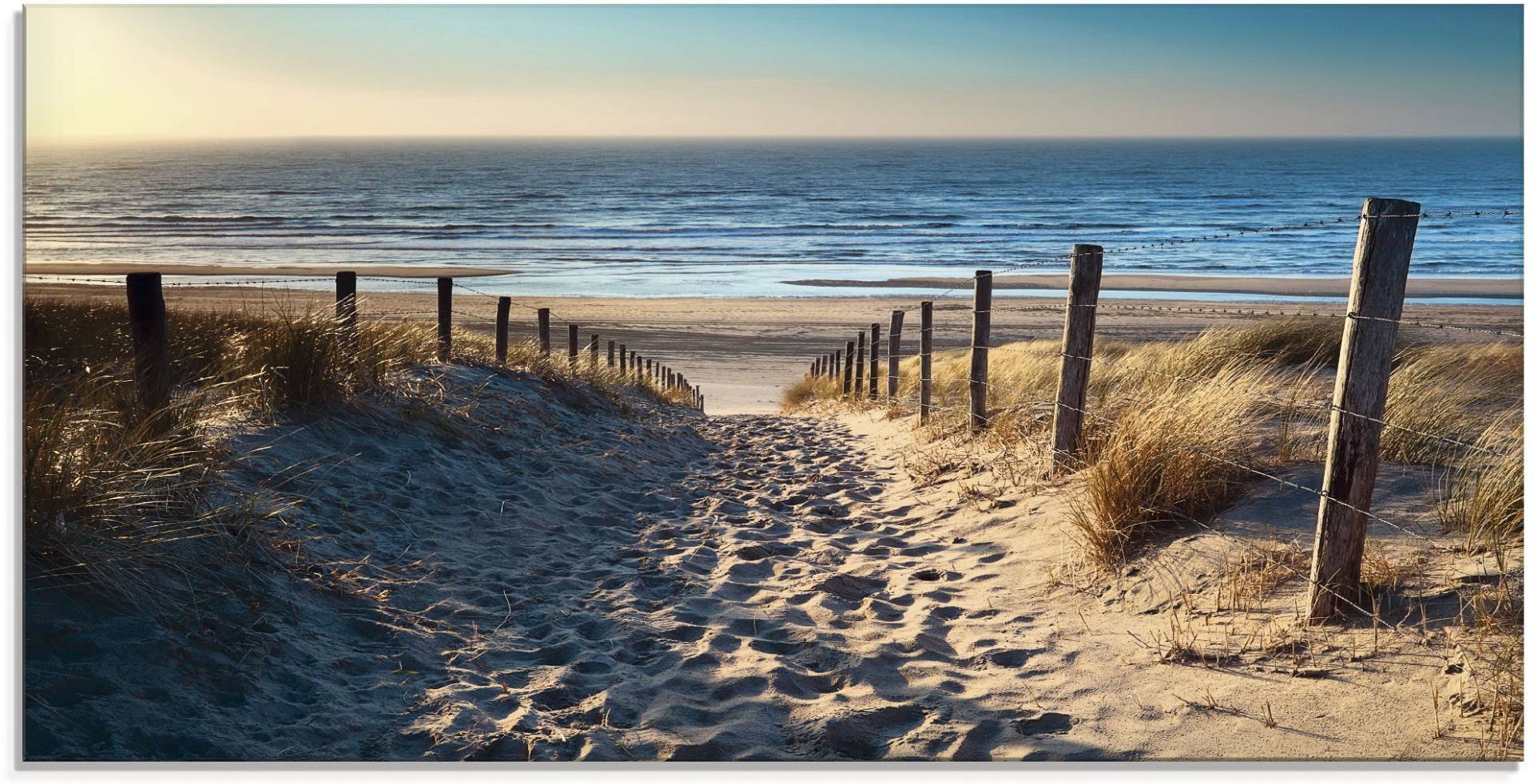 Artland Glasbild »Weg zum Nordseestrand Sonnenuntergang«, Strand, (1 St.), in verschiedenen Grössen Artland Glasbild »Weg zum Nordseestrand Sonnenuntergang«, Strand, (1 St.), in verschiedenen Grössen von Artland