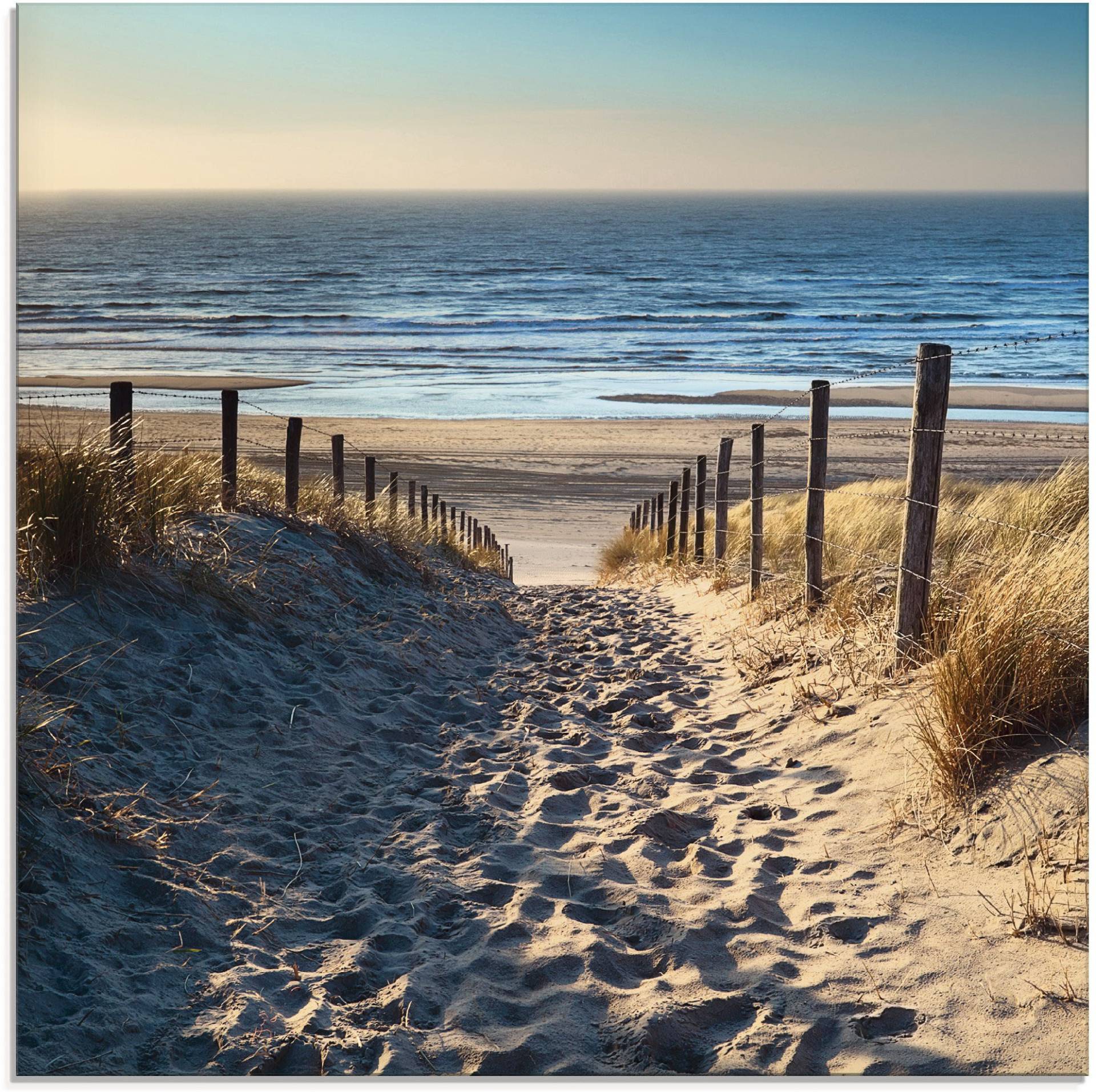 Artland Glasbild »Weg zum Nordseestrand Sonnenuntergang«, Strand, (1 St.), in verschiedenen Grössen Artland Glasbild »Weg zum Nordseestrand Sonnenuntergang«, Strand, (1 St.), in verschiedenen Grössen von Artland