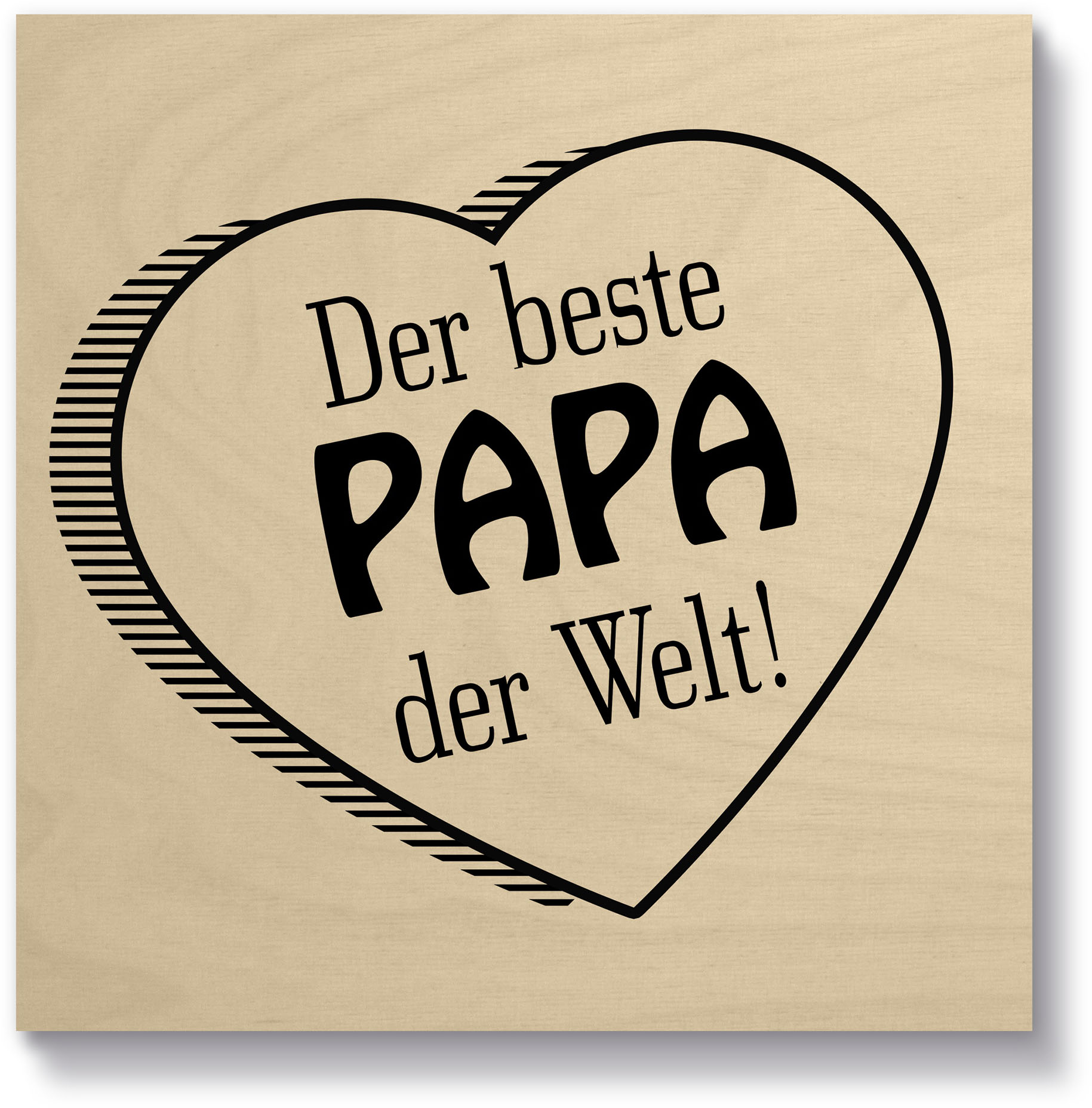 Artland Holzbild »Der beste Papa der Welt«, (1 St.) von Artland