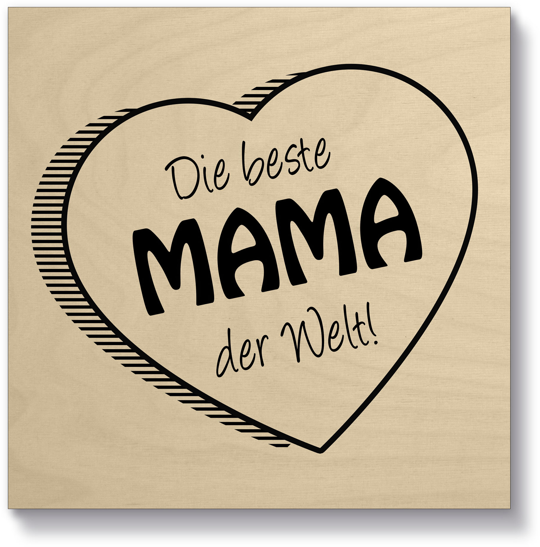 Artland Holzbild »Die beste Mama der Welt«, (1 St.) von Artland