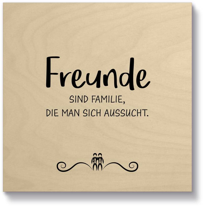 Artland Holzbild »Freunde I«, Sprüche & Texte, (1 St.) von Artland