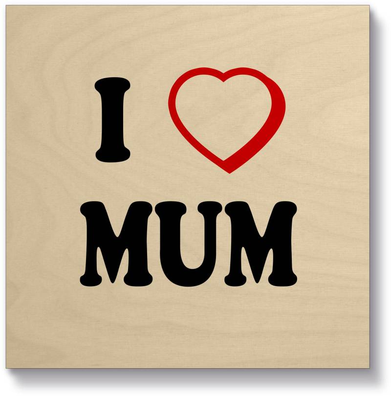 Artland Holzbild »Ich liebe Mama«, Sprüche & Texte, (1 St.) von Artland