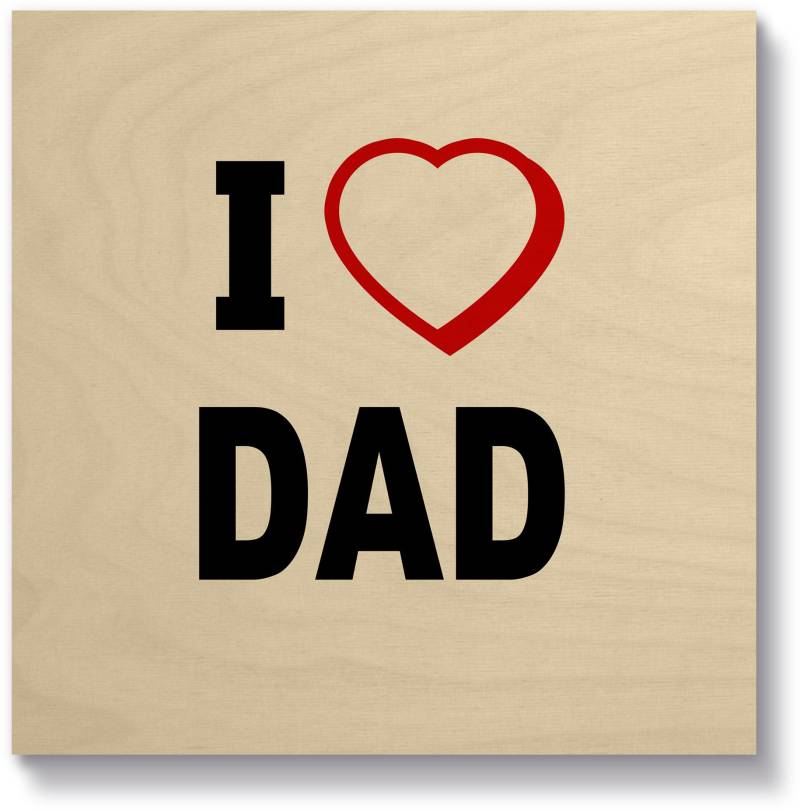 Artland Holzbild »Ich liebe Papa«, Sprüche & Texte, (1 St.) von Artland