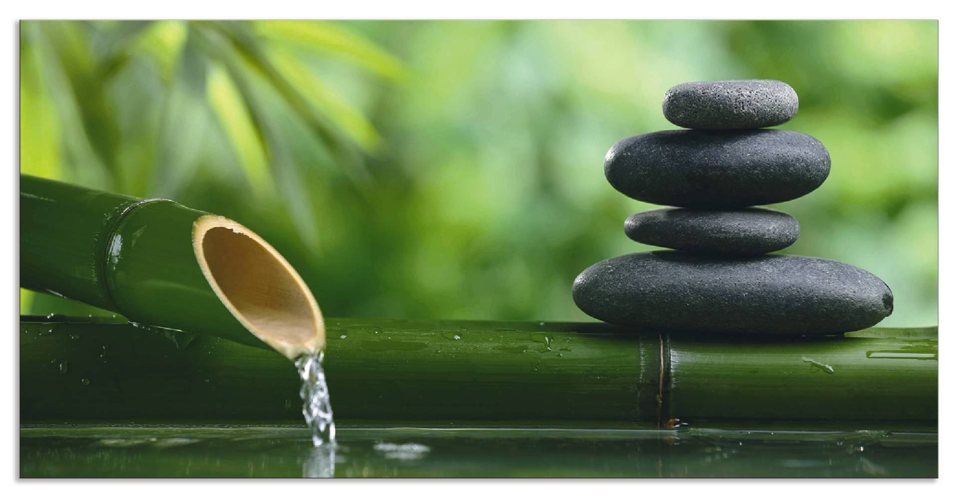 Artland Küchenrückwand »Bambusbrunnen und Zen-Stein«, (1 tlg.), Alu Spritzschutz mit Klebeband, einfache Montage Artland Küchenrückwand »Bambusbrunnen und Zen-Stein«, (1 tlg.), Alu Spritzschutz mit Klebeband, einfache Montage von Artland