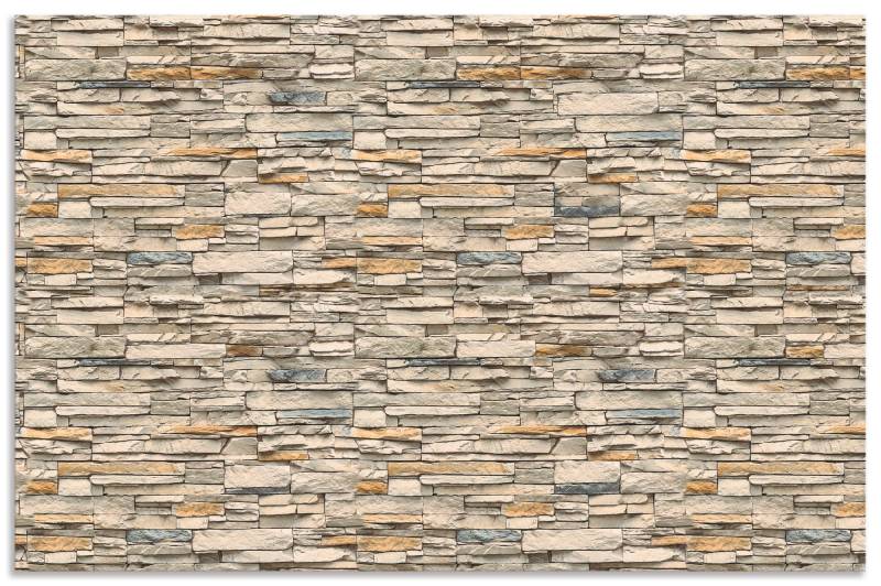 Artland Küchenrückwand »Braune alte Ziegelmauer«, (1 tlg.), Alu Spritzschutz mit Klebeband, einfache Montage von Artland