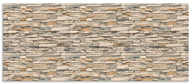 Artland Küchenrückwand »Braune alte Ziegelmauer«, (1 tlg.), Alu Spritzschutz mit Klebeband, einfache Montage von Artland