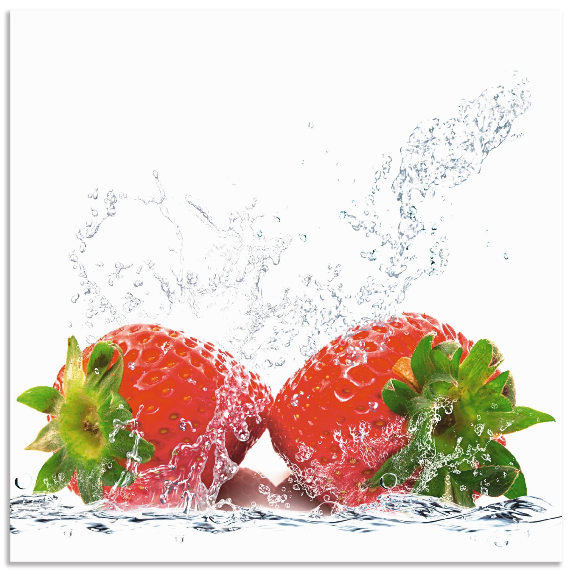 Artland Küchenrückwand »Erdbeeren mit Spritzwasser«, (1 tlg.) von Artland