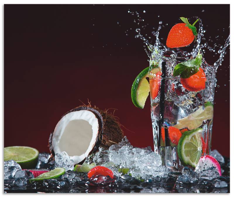 Artland Küchenrückwand »Frischer Fruchtcocktail«, (1 tlg.), Alu Spritzschutz mit Klebeband, einfache Montage von Artland