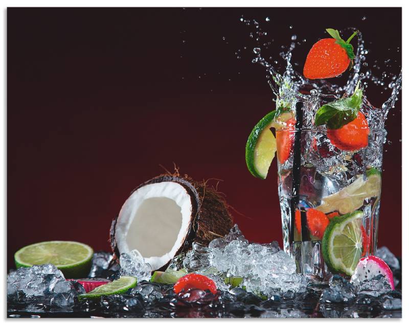 Artland Küchenrückwand »Frischer Fruchtcocktail«, (1 tlg.), Alu Spritzschutz mit Klebeband, einfache Montage von Artland