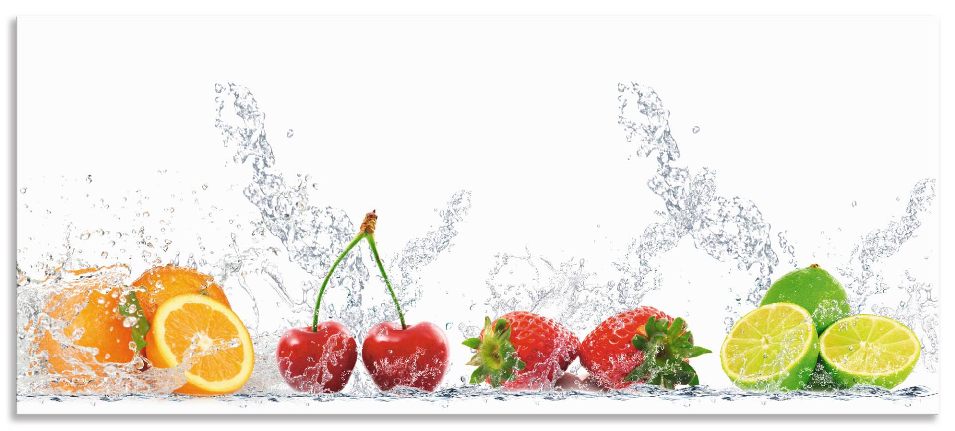 Artland Küchenrückwand »Fruchtig erfrischend gesund Fruchtmix«, (1 tlg.), Alu Spritzschutz mit Klebeband, einfache Montage von Artland
