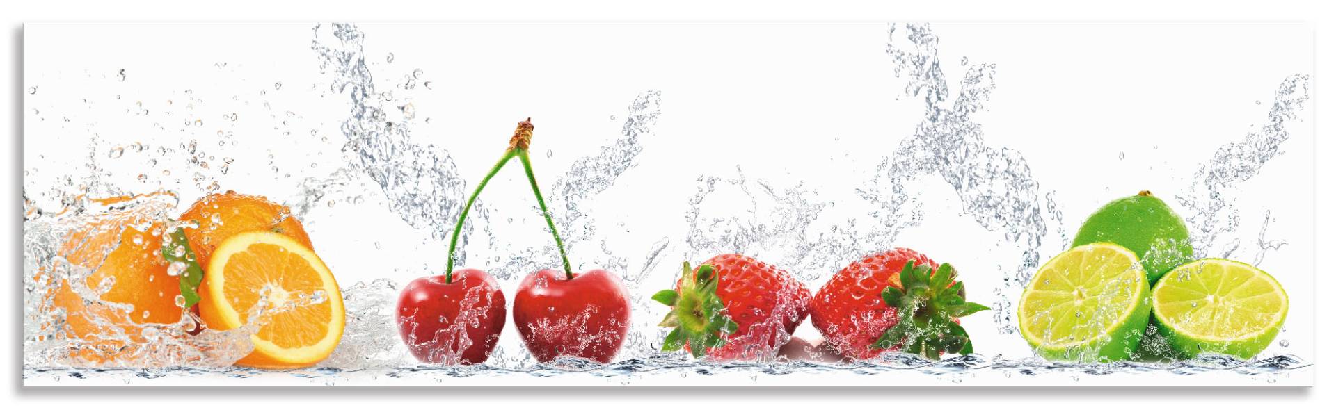 Artland Küchenrückwand »Fruchtig erfrischend gesund Fruchtmix«, (1 tlg.), Alu Spritzschutz mit Klebeband, einfache Montage von Artland