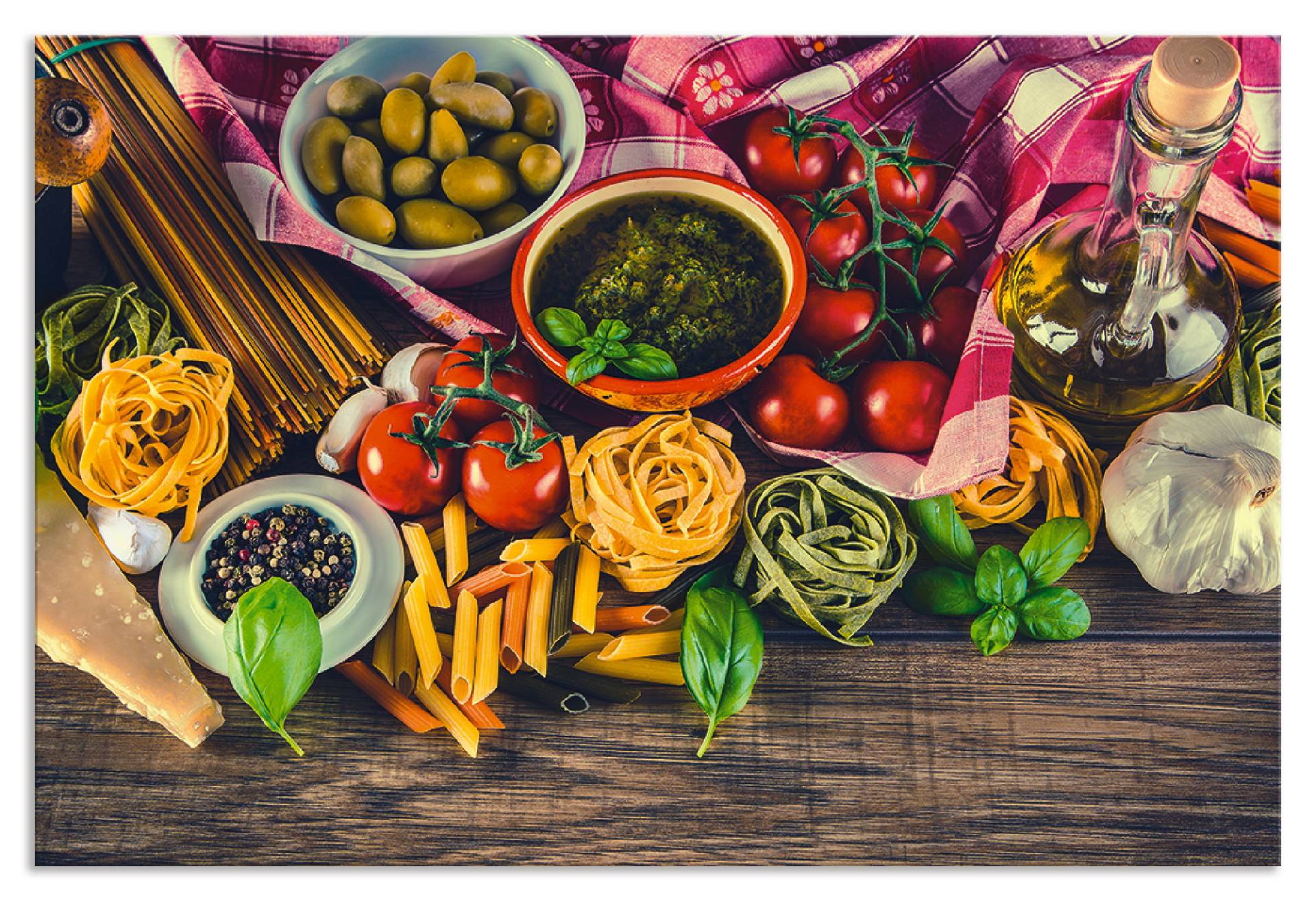 Artland Küchenrückwand »Italienisch mediterrane Lebensmittel«, (1 tlg.) von Artland