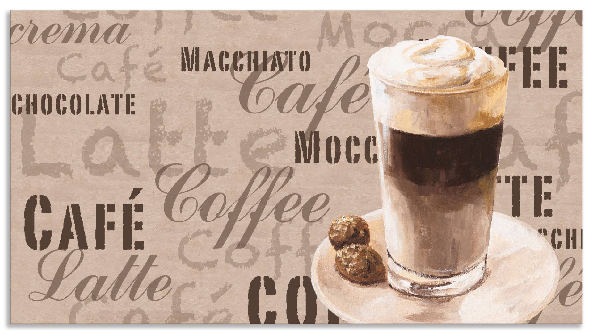 Artland Küchenrückwand »Kaffee - Latte Macchiato«, (1 tlg.), Alu Spritzschutz mit Klebeband, einfache Montage Artland Küchenrückwand »Kaffee - Latte Macchiato«, (1 tlg.), Alu Spritzschutz mit Klebeband, einfache Montage von Artland