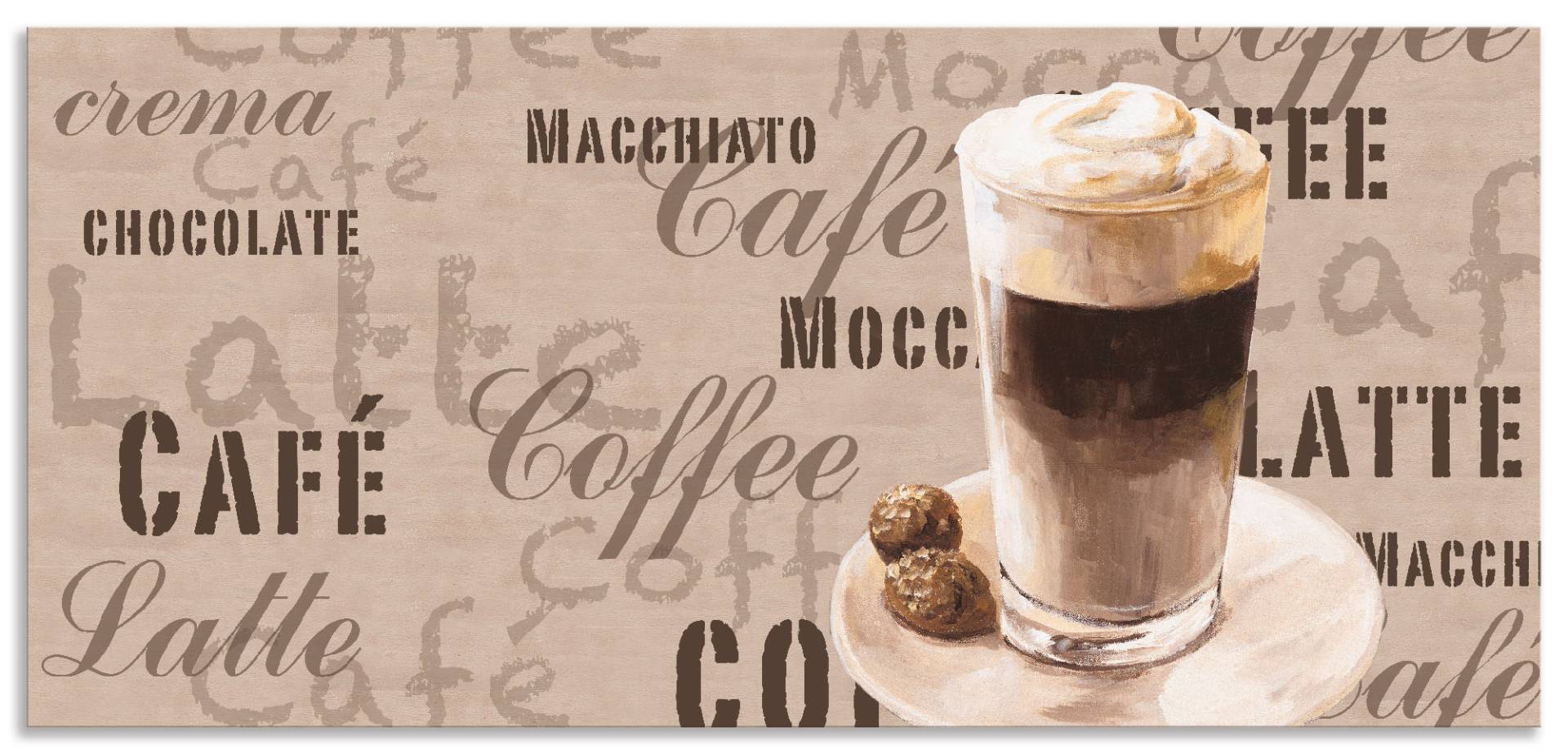 Artland Küchenrückwand »Kaffee - Latte Macchiato«, (1 tlg.), Alu Spritzschutz mit Klebeband, einfache Montage Artland Küchenrückwand »Kaffee - Latte Macchiato«, (1 tlg.), Alu Spritzschutz mit Klebeband, einfache Montage von Artland